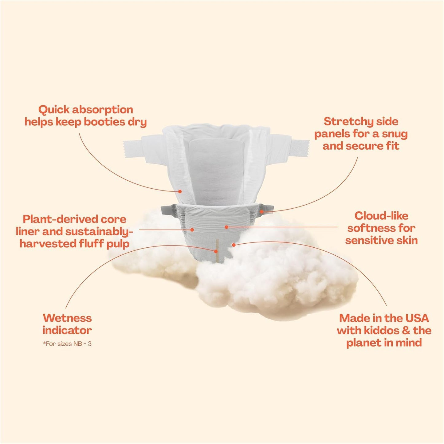 Hello Bello Premium Diapers Size 4, 84 Count Disposable, Extra-Absorbent, and Hypoallergenic Baby Diapers with Snug and Comfort Fit, Sunnyside Up Pattern Value Pack