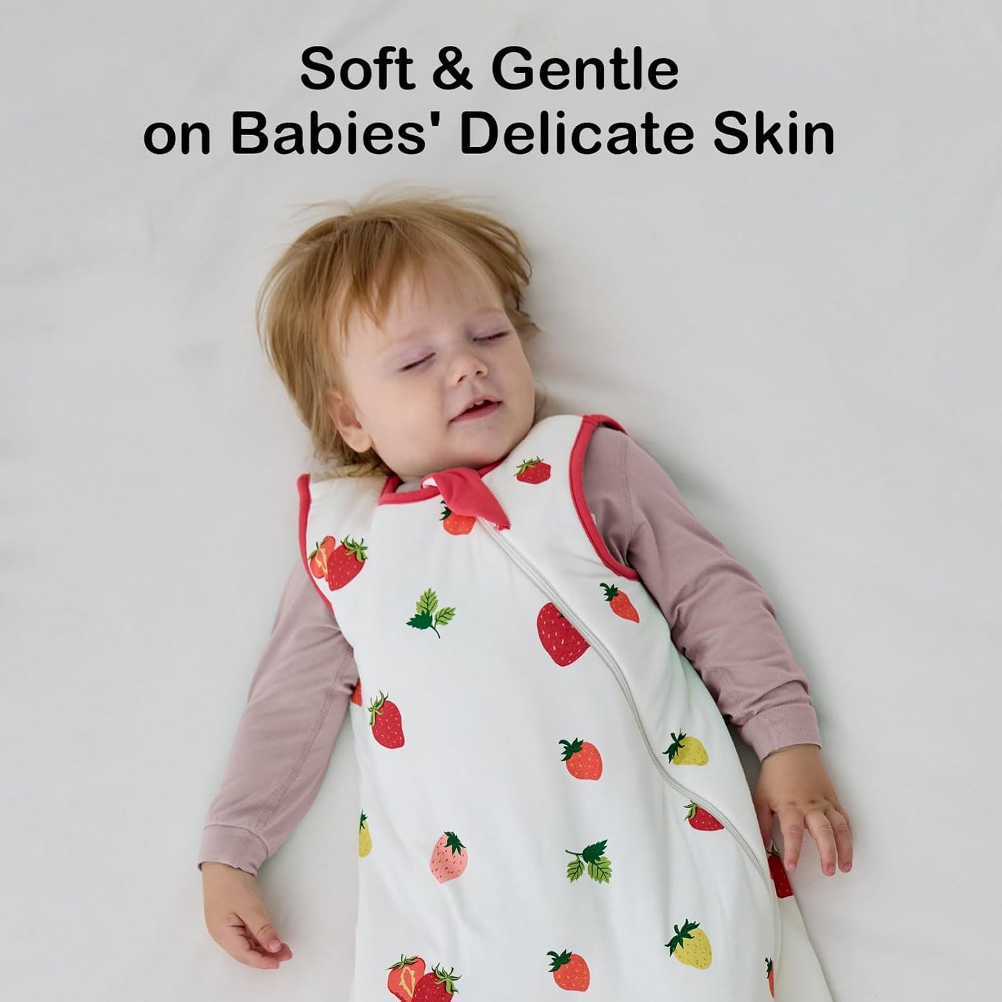 BubblePanda Rayon Made from Bamboo Sleep Sack 18-24 Months 0.5 Tog Soft Lightweight Toddler Sleep Sack 2t for Babies 2-Way Zipper Wearable Blanket Baby 18 Months