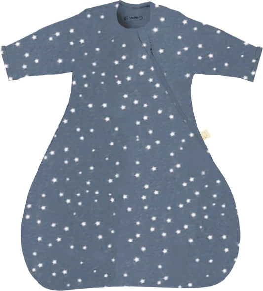 GUNAMUNA Unisex Baby Transitional Swaddle Bag, Easy Diaper Change Zipper, for Toddlers and Infants 3-6 Months, 0.5 TOG