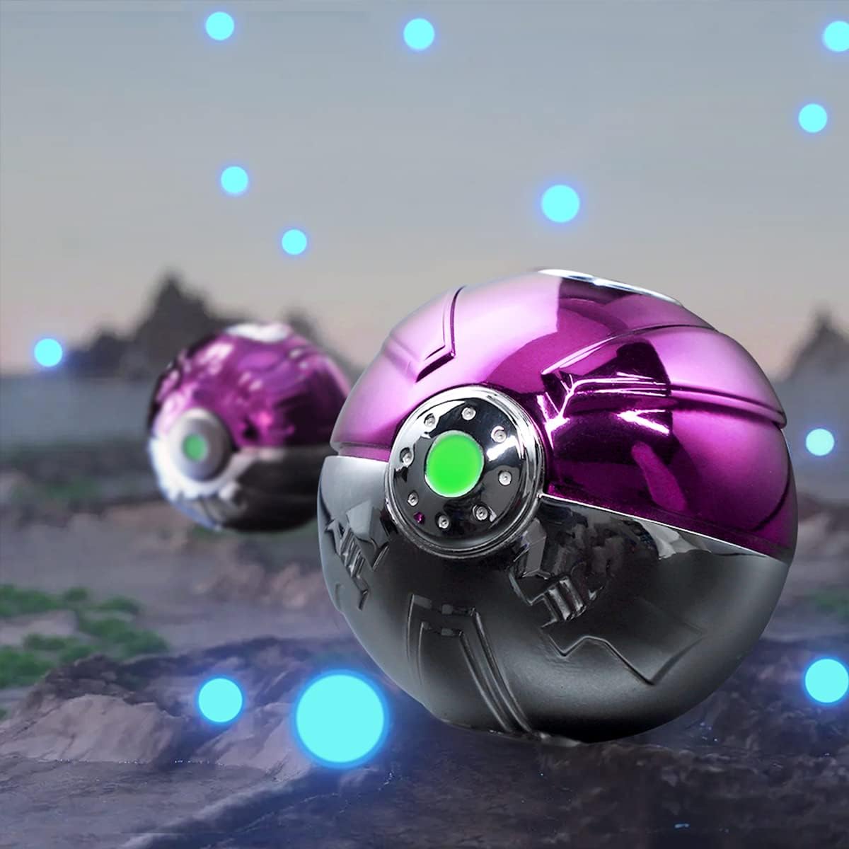 Cool Stress Ball Fidget Spinner Toys Metal, Ball Finger Hand Spinner Gifts for Kids Adults, Sensory Fingertip Gyro Toys Spinning for Anti Anxiety Stress Relief, Desk Toys for School Office