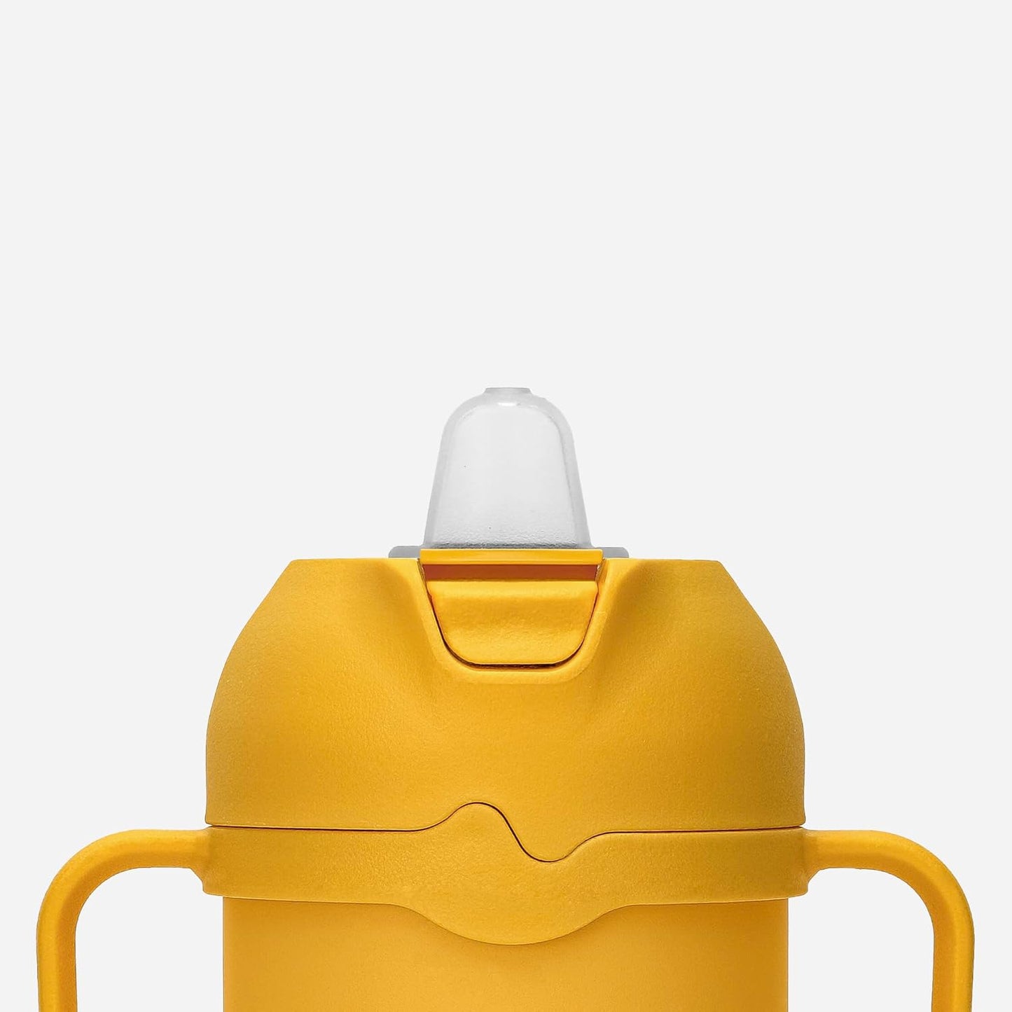 Comotomo Toddler Tumbler 8oz Insulated Sippy Cup with Silicone Straw and Spout, Yellow (Yellow)