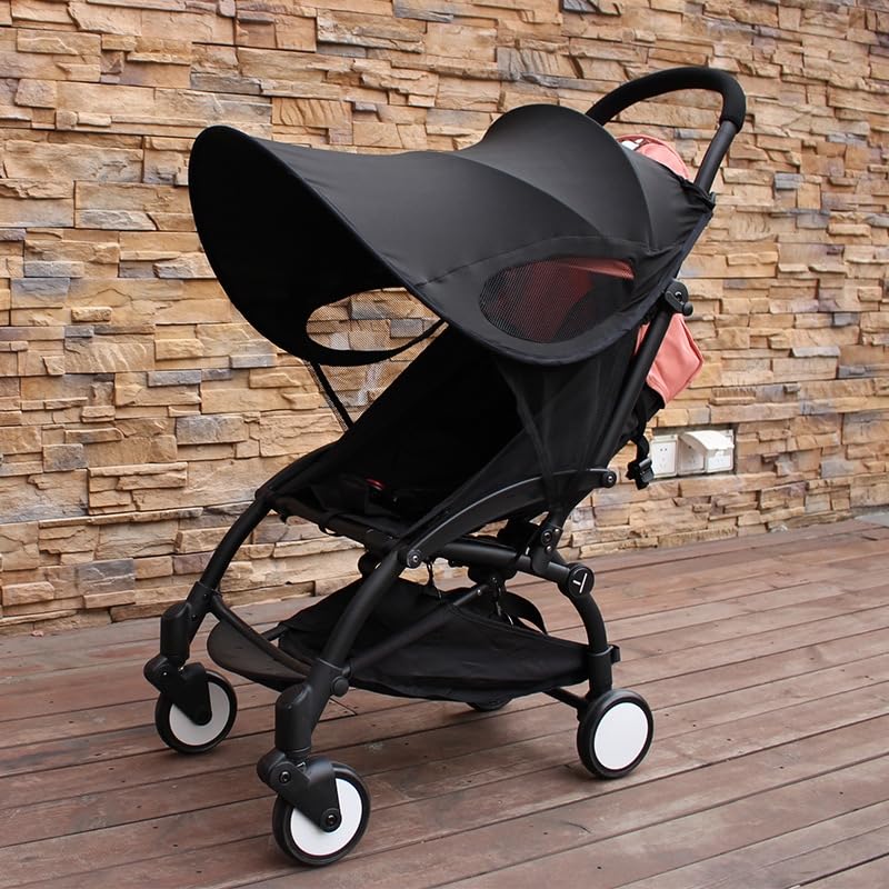 Sun Shade for Strollers Universal Strollers Cover Breathable UV Protection Cover Adjustable Stroller Sun Shade Summer Stroller Accessories Sunscreen Cover Baby Stroller Windshield