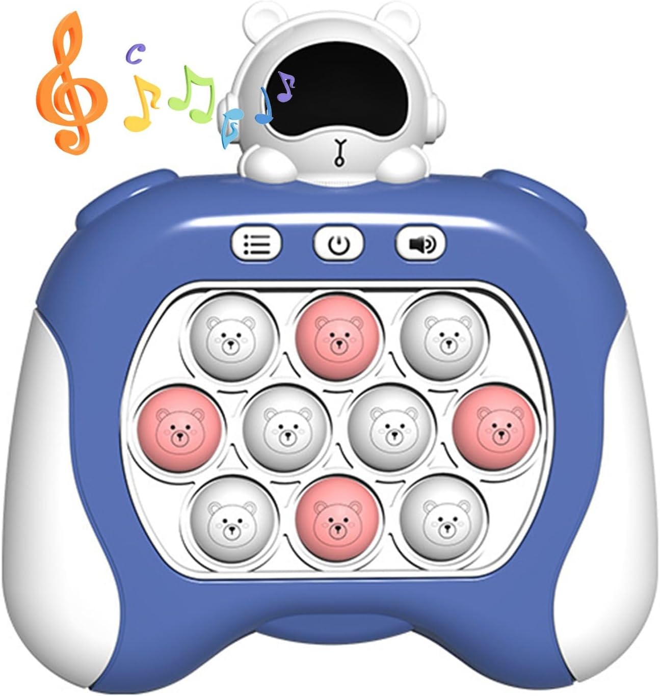 Fast Quick Push Bubble Pop Fidget Toy, Electronic Light Up Game Console, Cool Birthday Present for 6 7 8 9 10-12 Year Boys and Girls Pop Up Stress Relief Toy, Concentration Speed Puzzle Game for Kids