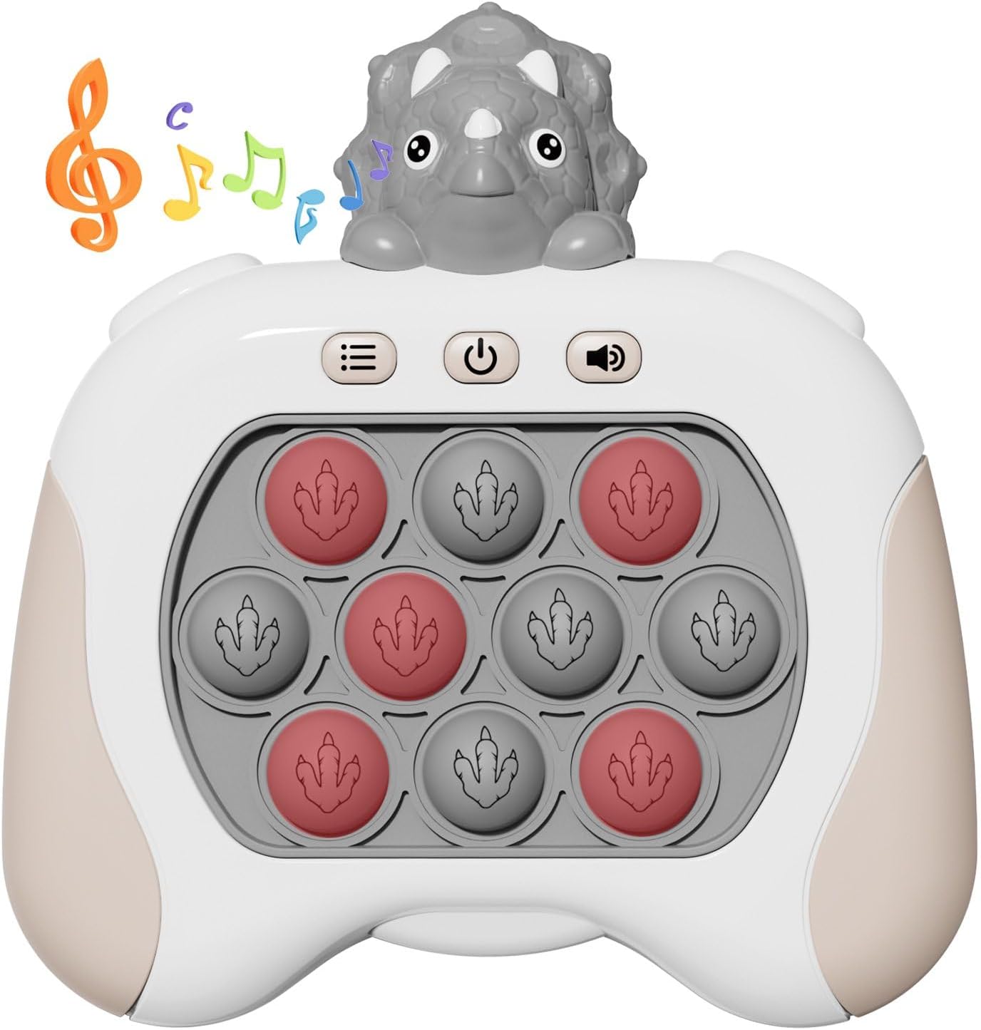 Fast Quick Push Bubble Pop Fidget Toy, Electronic Light Up Game Console, Cool Birthday Present for 6 7 8 9 10-12 Year Boys and Girls Pop Up Stress Relief Toy, Concentration Speed Puzzle Game for Kids