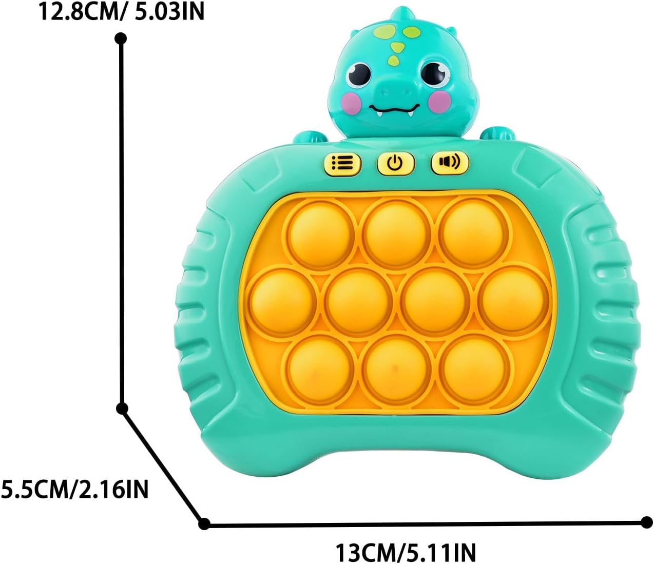 Pop Game Light Fidget Up Toy for Kids Ages 3 4 5 6 7 8+, Fast Push Bubble Game Handheld Game Machine 4 Modes, Sensory Puzzle Toys, Blue