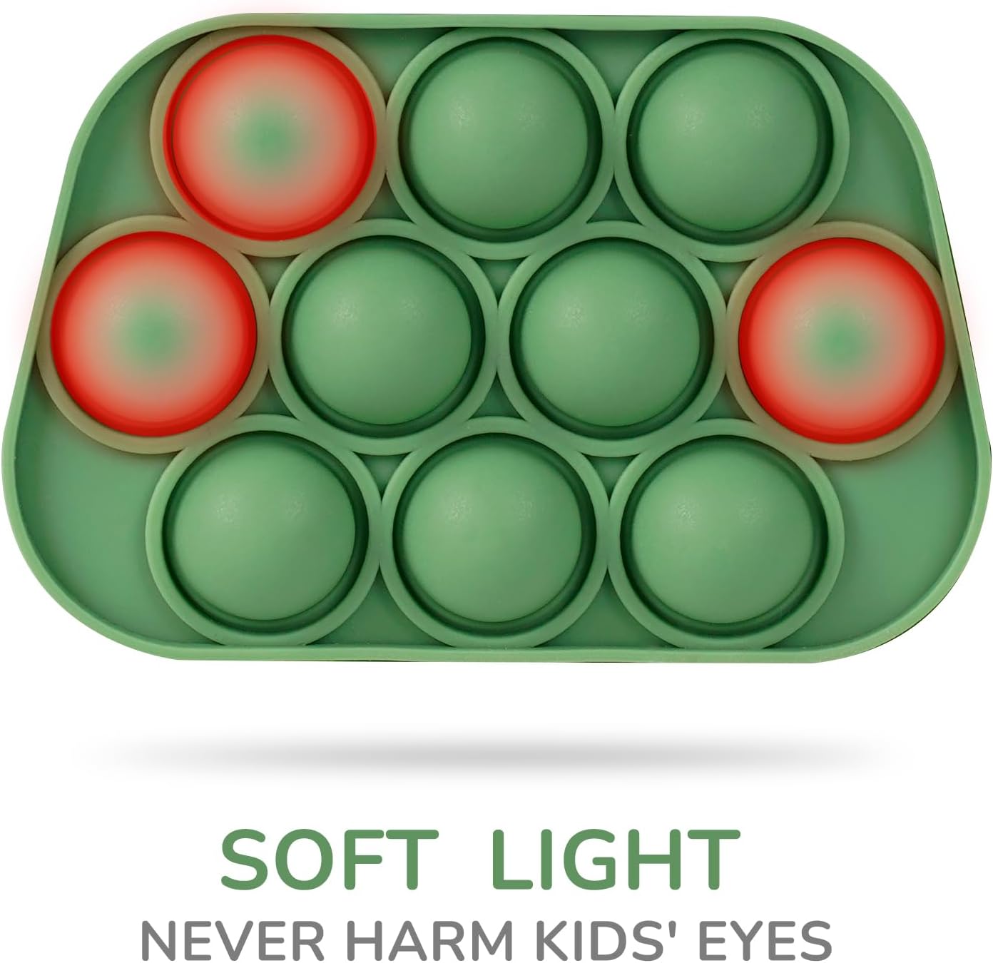 Fast Push Game, Stocking Stuffers for Kids 8-12, Fidget Toys for Kids, Fast Push Bubble Game, Pop Game It Fidget Sensory Toys, Christmas Birthday Gifts for 3-12 Year Old Girls Boys (Green Deer)