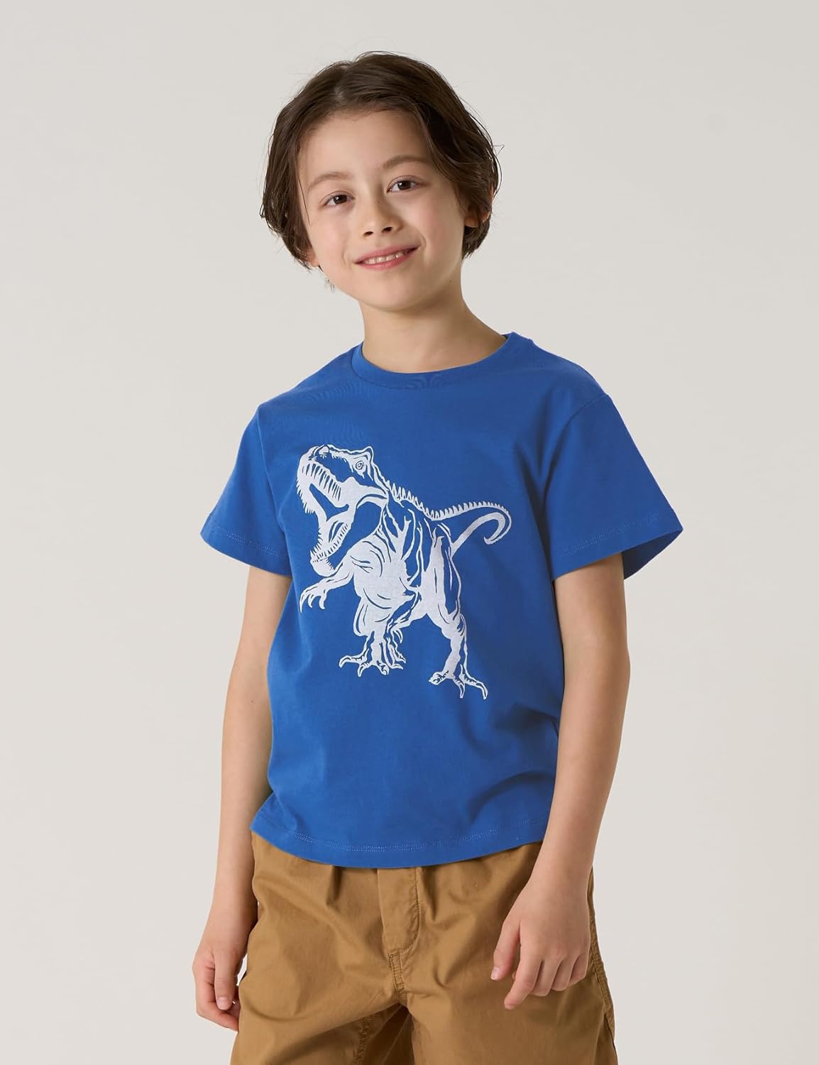 LAPASA Kids T-Shirts Short Sleeve (4 Pack) 100% Cotton Plain Top Tees Boy & Girl Unisex Toddler Children Tie Dye Summer K01