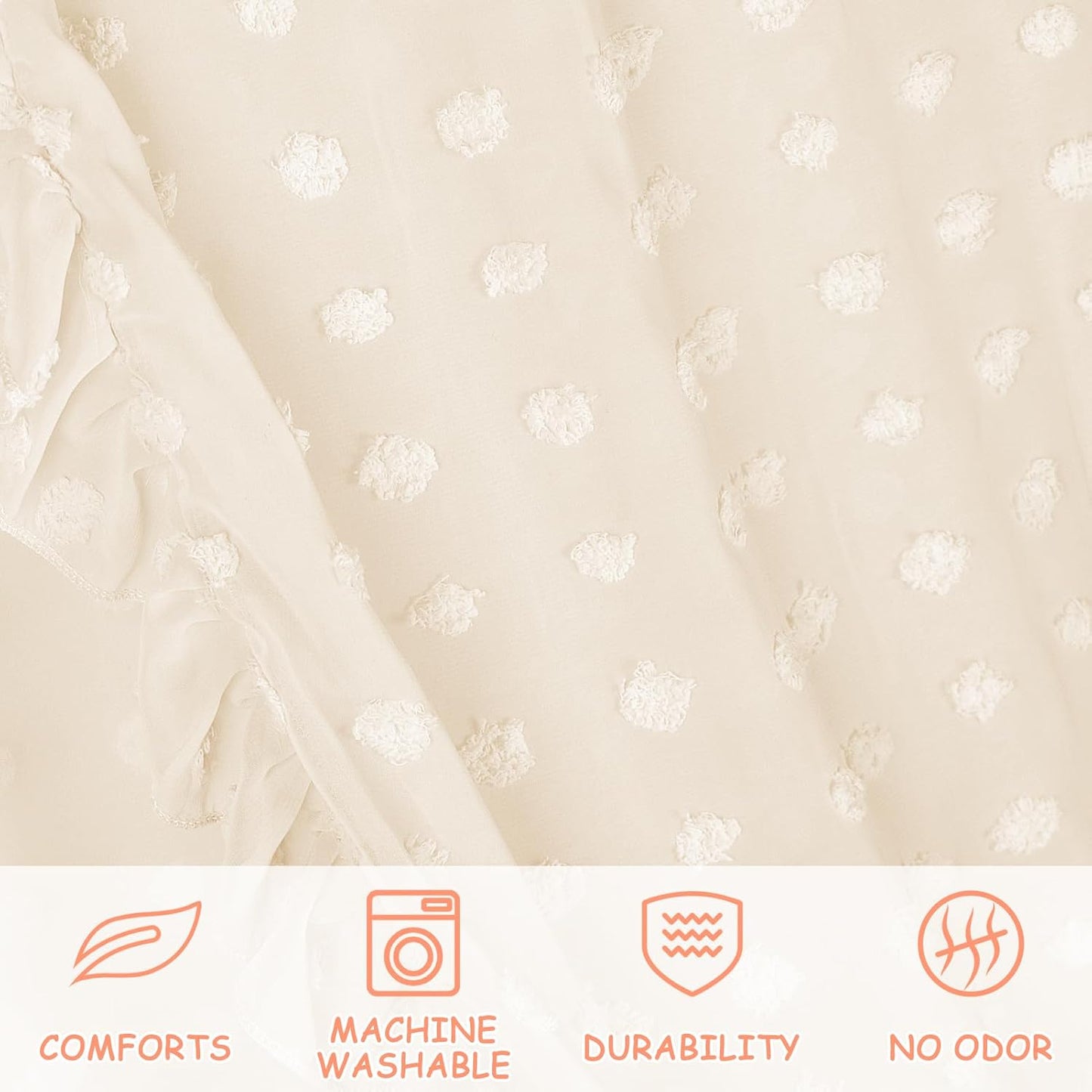 Princess Bed Canopy for Girls - Crib Canopy for Bed - Mosquito Net for Bed, Kids Bed Canopy with Princess Room Decor for Girls Bedroom,Children's Reading Room Decor (Beige)