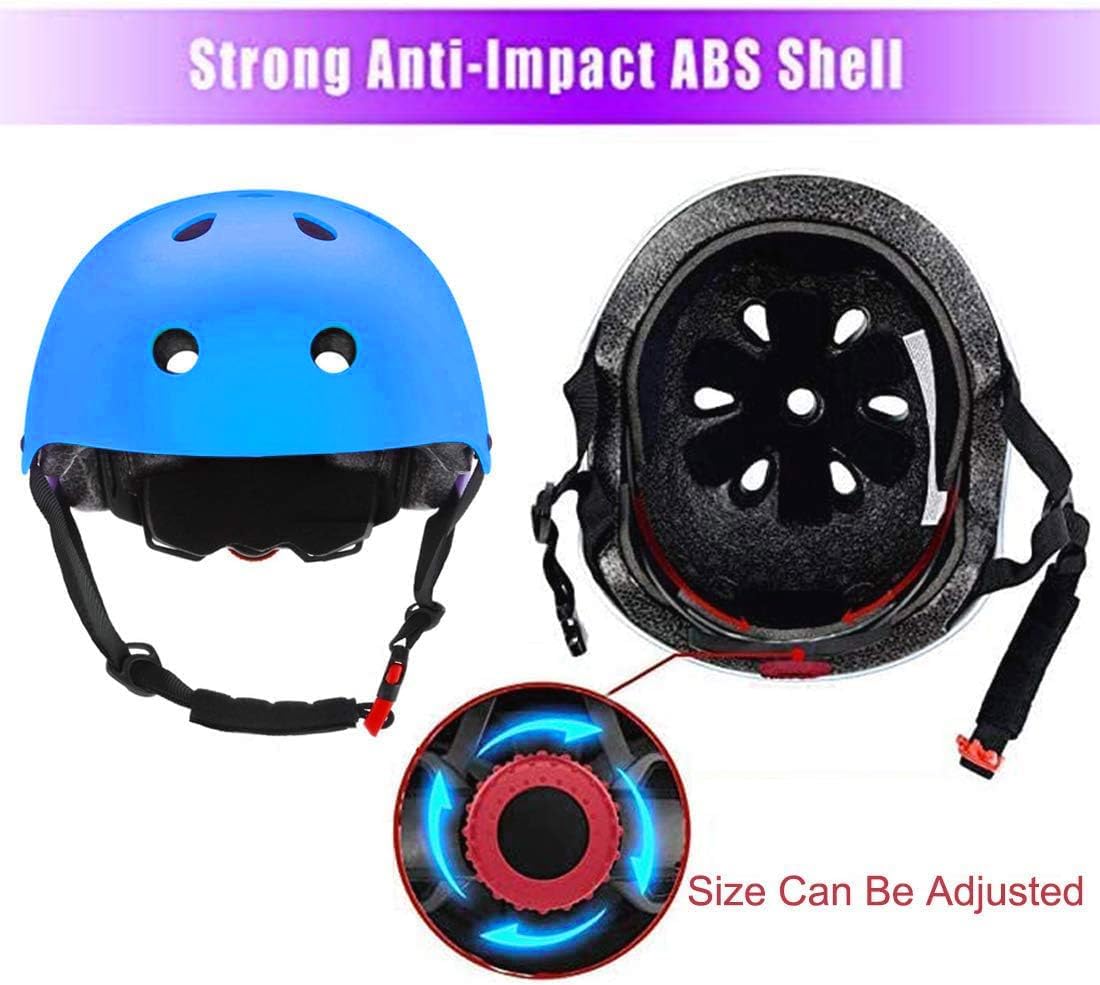 Color Gradient Adjustable Kids Bike Helmet Toddler Helmets for 3-5-8-14 Years Kids Girls Boys Youth Bicycle Helmet for Scooter Balance Bike Roller Skating Skateboard