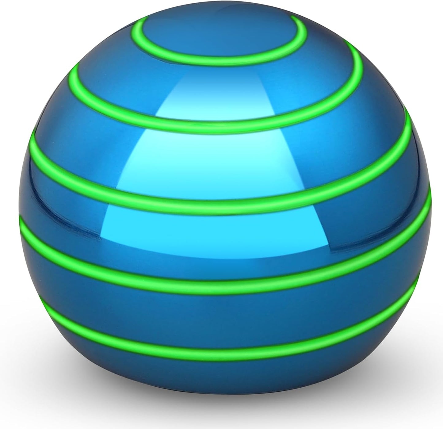 Luminous Desk Spinning Toys for Kids Adults, Metal Optical Illusion Fidget Spinner, Glow in The Dark Kinetic Sterss Ball, Stress Relief ADHD Gifts for Office Classroom Boys Girls Boyfriend