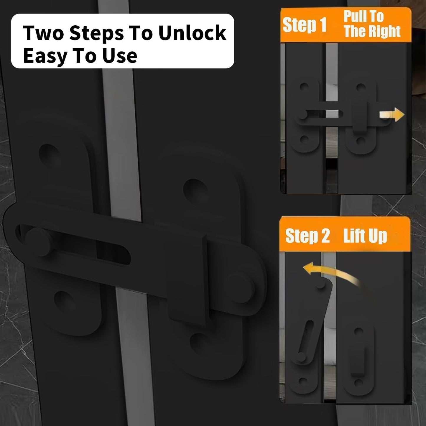 55.1 Inch Tall Baby Gate Auto Close Dog Gate Adjustable 29.92" - 43" Wide Pressure Mounted Walk Through Swing Pet Gate for Doorways (Black, 29.92" - 43")