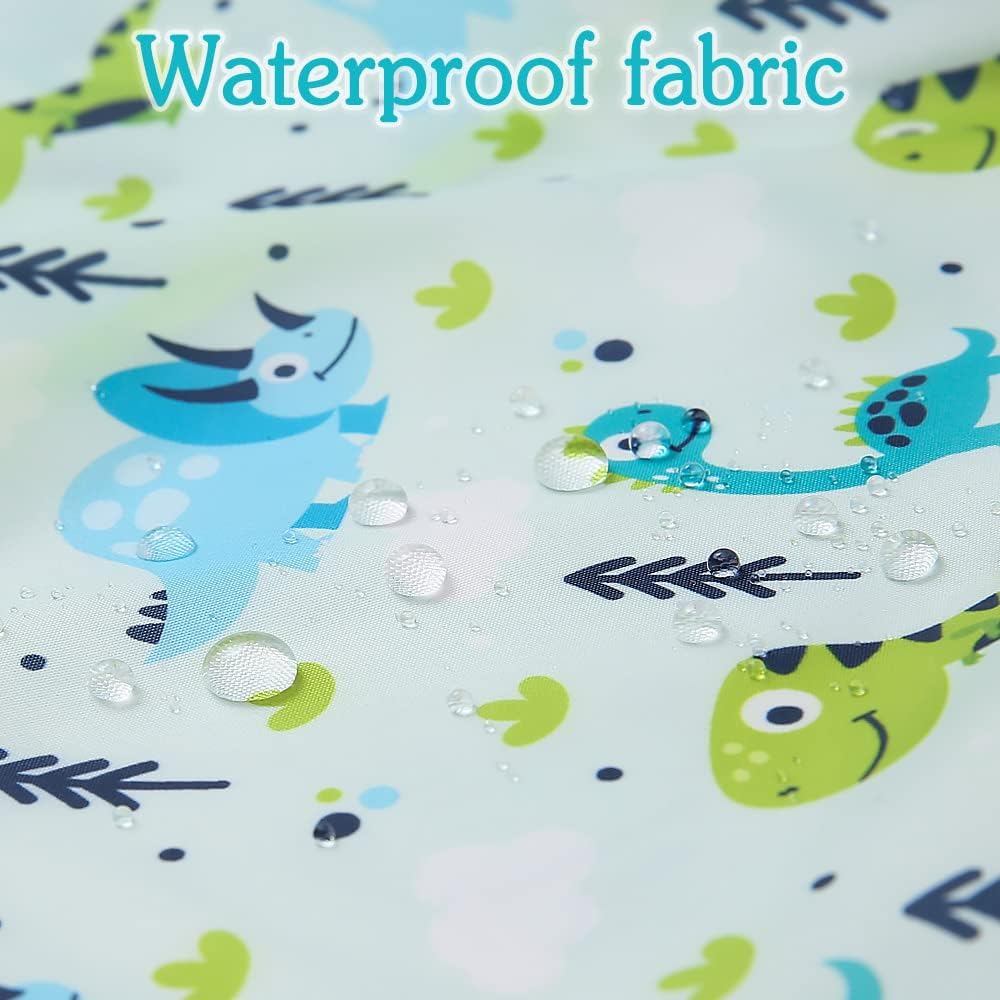 Baby bibs Waterproof Toddler bib - Feeding bib with Pocket for Infant Boy Girl Washable 6-36M