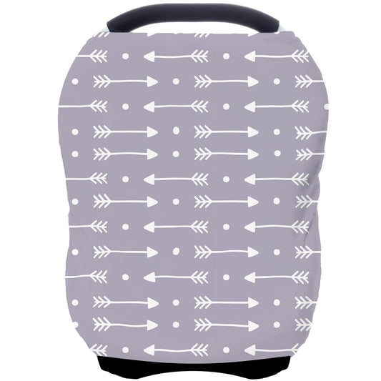 Car Seat Covers for Babies - Multi- use Nursing Carseat Canopy, Breastfeeding Covers, Baby Shower Gifts for Boys and Girls (dot Arrows)