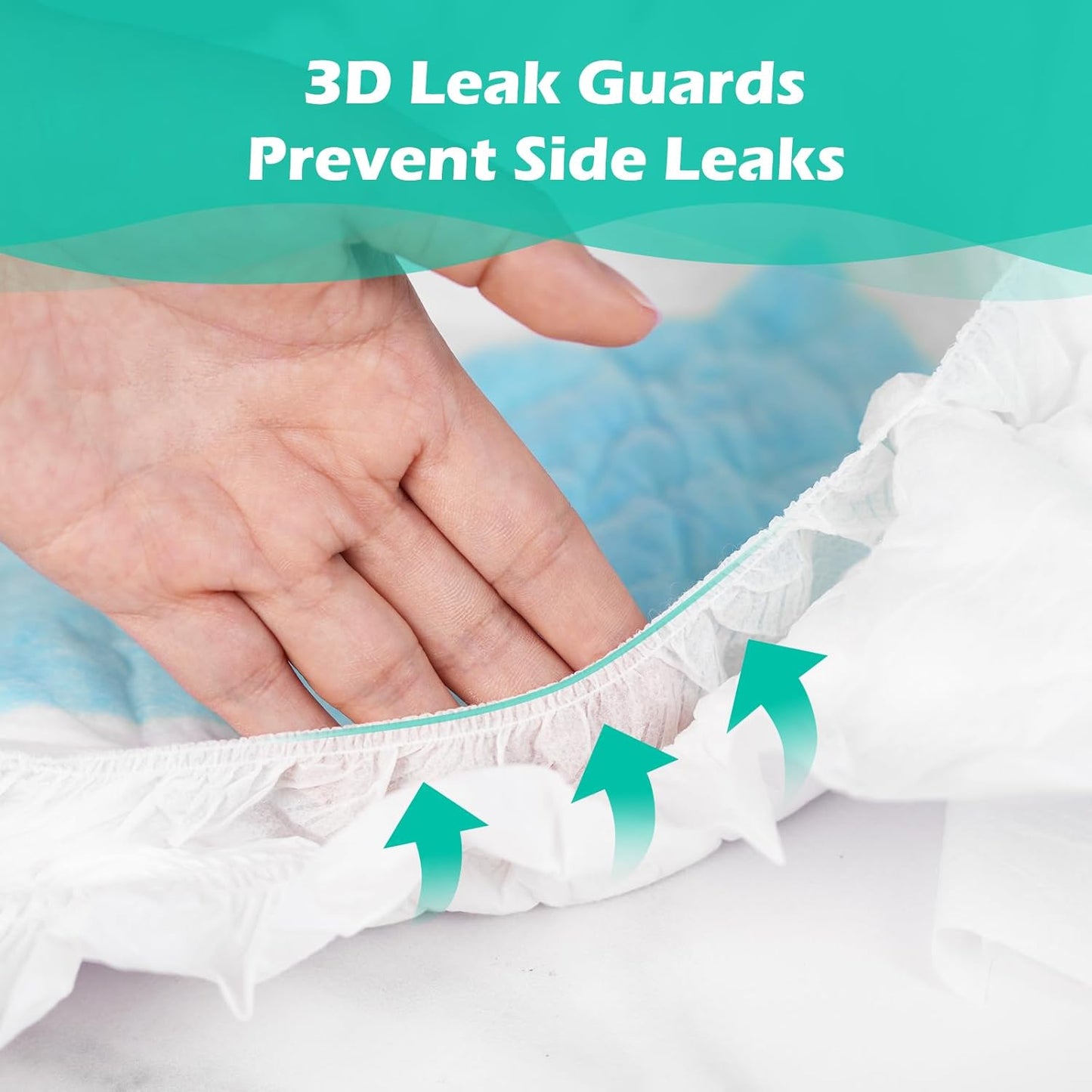 SUNKISS TrustPlus Adult Diapers with Maximum Absorbency, Disposable Incontinence Briefs with Tabs for Men and Women, Odor Control, XXLarge, 15 Count