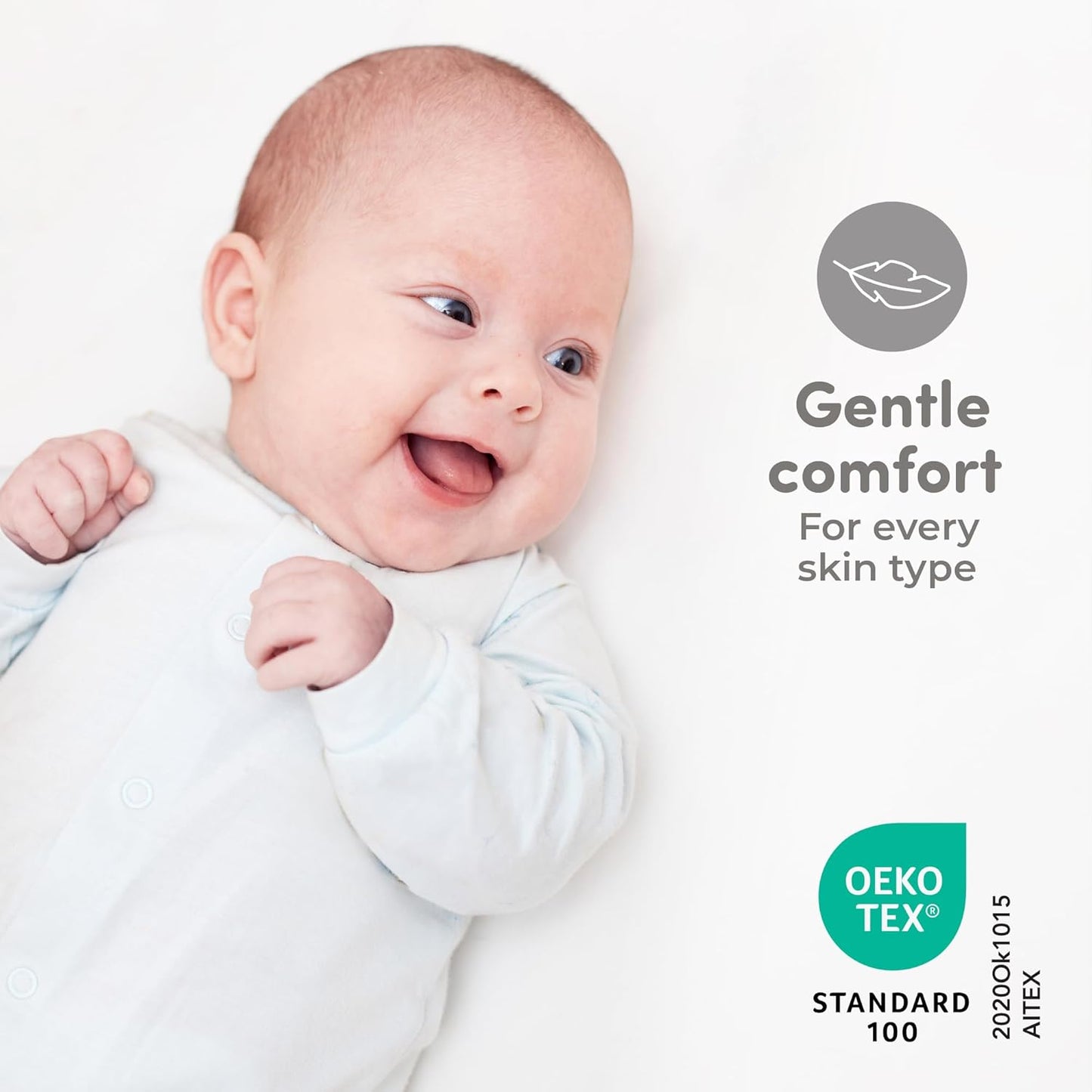 Sweety Fox 2-Pack Crib Sheets - Soft Cotton Jersey Fitted Sheets for Boys and Girls, Mini Crib Sheets, Toddler Bed Sheets (White)