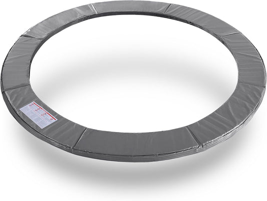 ExacMe Trampoline Pad Replacement 16 15 14 13 12 10 8 Foot, Waterproof Safety Spring Cover Round Frame Pad, No Hole for Pole