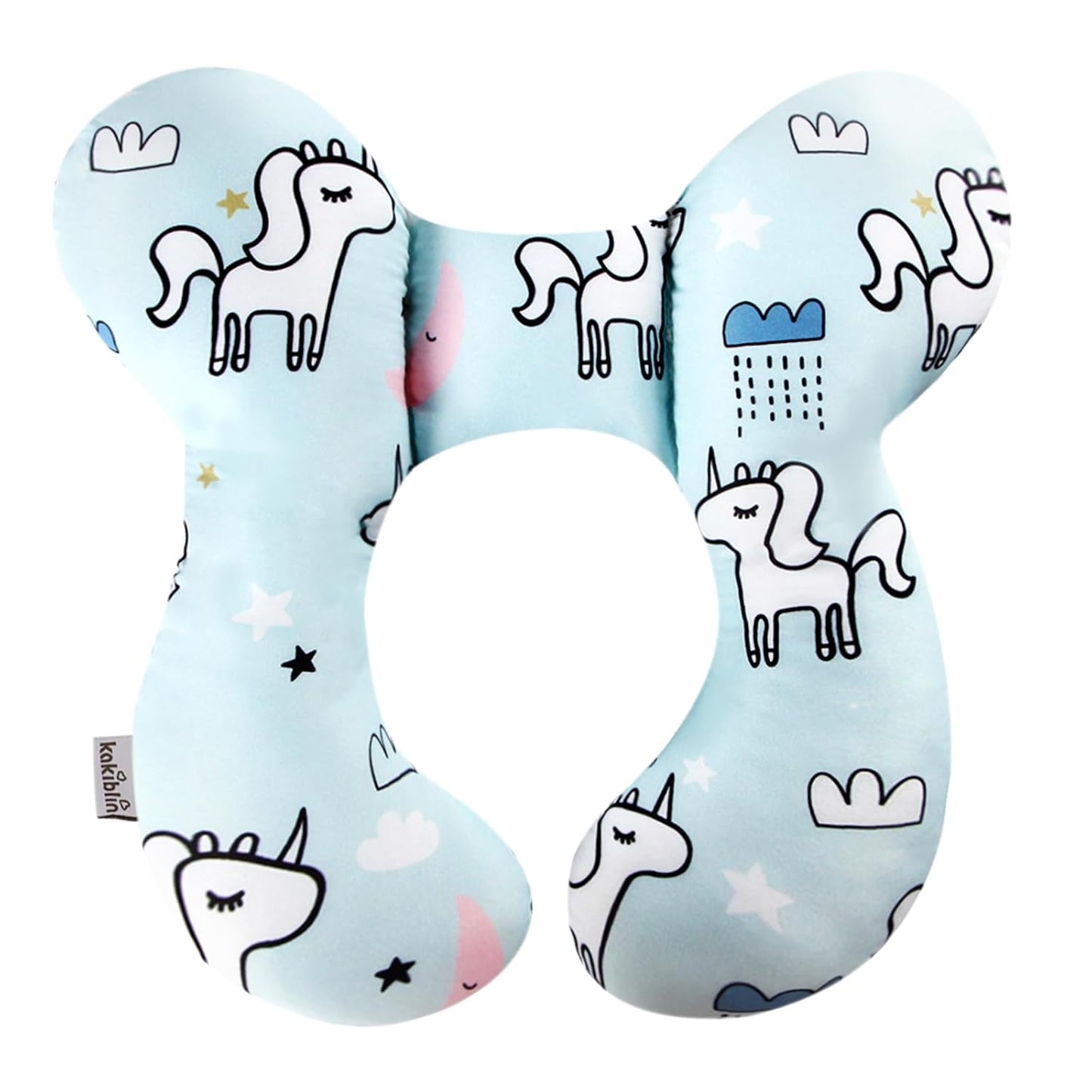 KAKIBLIN Baby Neck Pillow, Baby Travel Pillow, Baby Support Pillow,Upgraded Baby Neck Pillows for Car Seat Toddler Head and Neck Support Pillow for Car Seat, Pushchair(Unicorn)