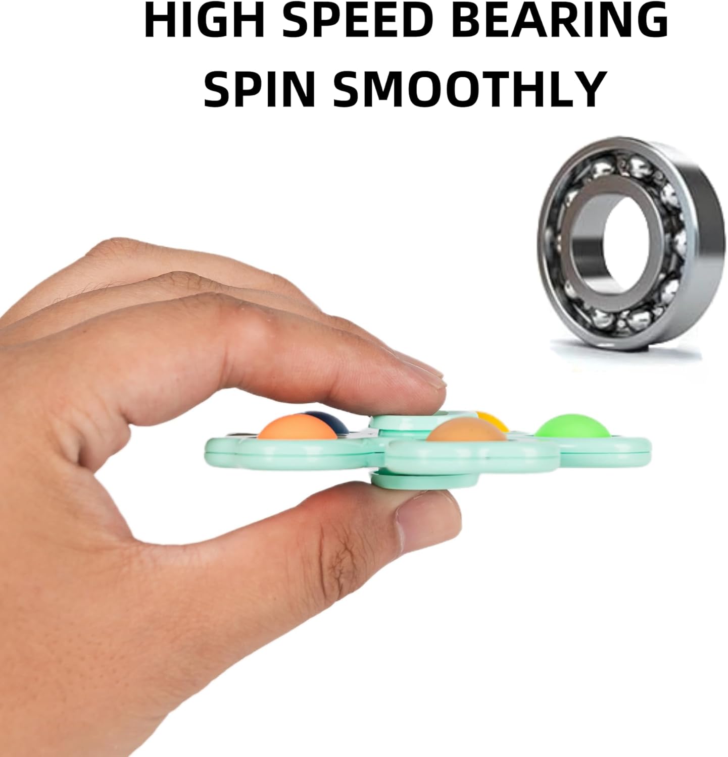 24 Pcs Fidget Spinners Bulk-Mini Pop Bubble Fidget Spinner Toys for Kids Teens Adults Birthday Party Favors,Return Gifts,Goodie Bags Stuffers,Party Games,Classroom Rewards Carnival Prizes