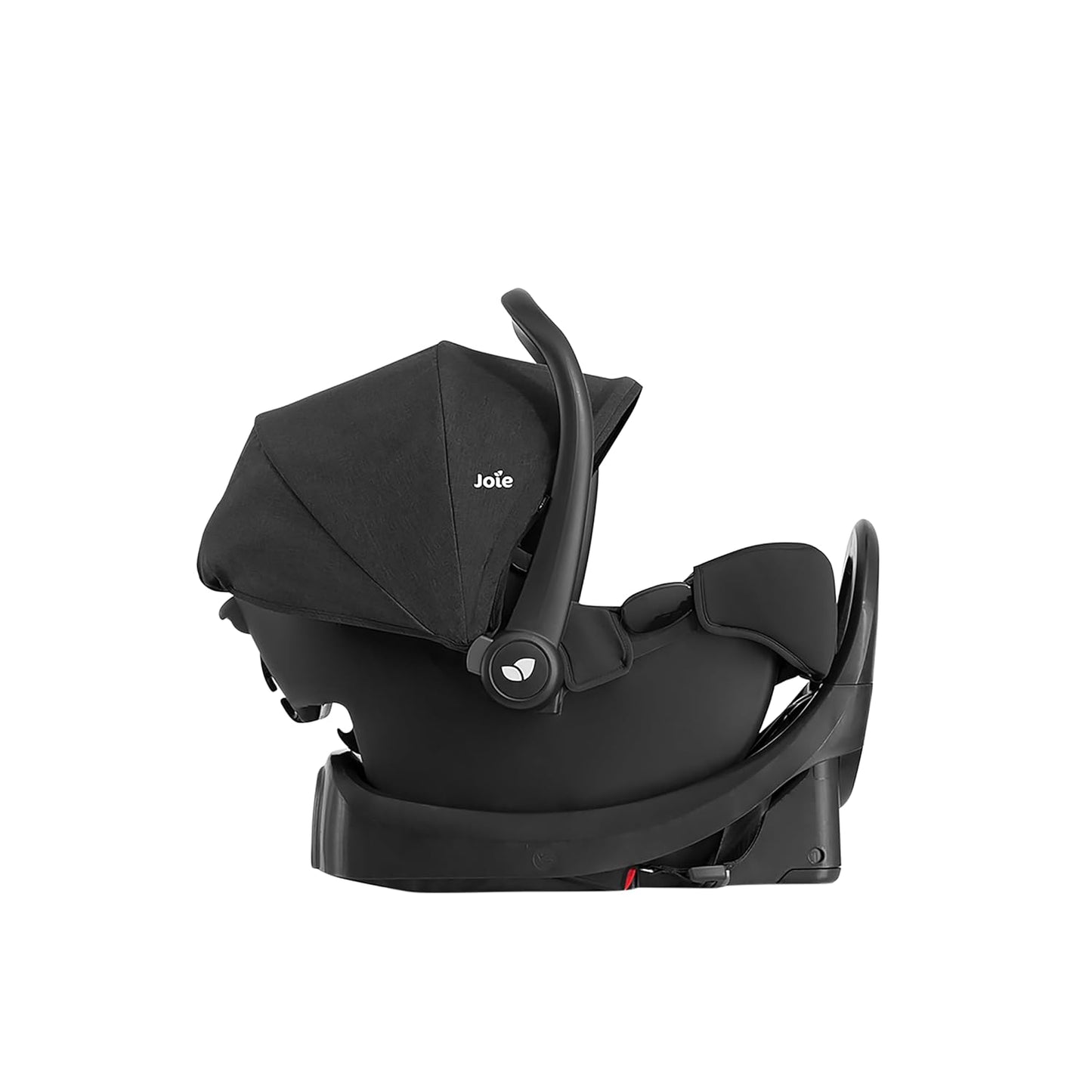 Joie Rue Lightweight Infant Car Seat & Anti-Rebound Base –Side-Impact Protection, 5-Point Harness, and UPF 50+ Canopy for Newborns and Infants (Shale)