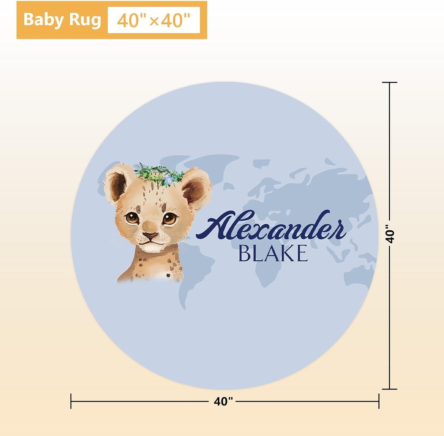 Personalized Baby Crib Bedding Set, 5 Pcs Custom Name Nursery Bedding Set, Deep Blue Leopard Baby Bedding Set for Boys, Double Layer Baby Crib Sets, Customized Gifts for Toddlers Kids Infants