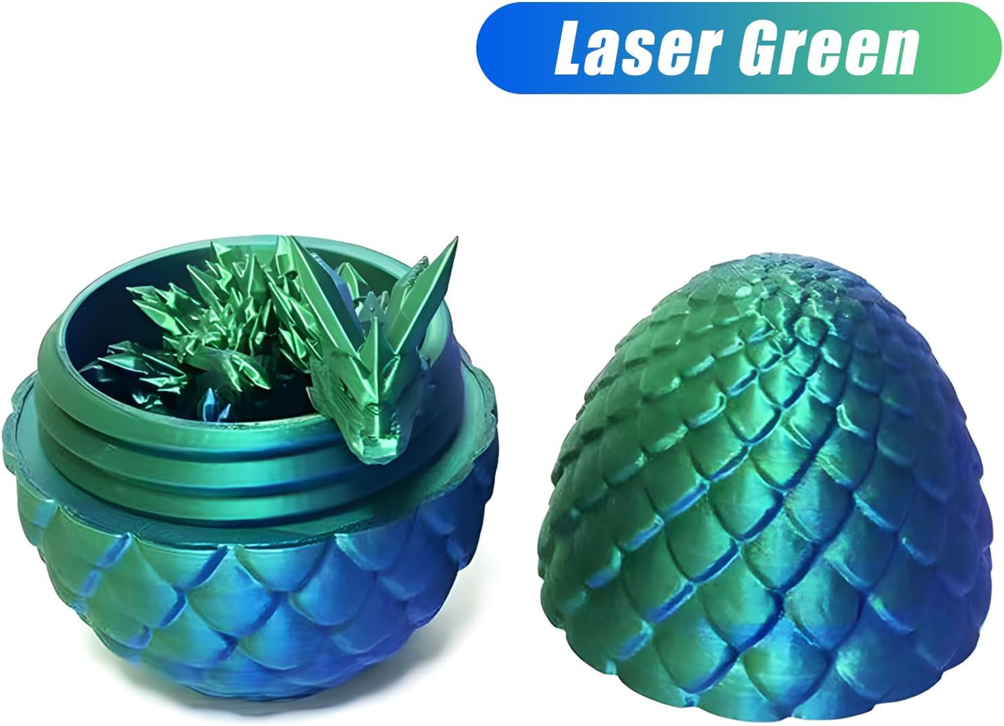 3D Printed Dragon Egg,Mystery Crystal Dragon Fidget Toys,Articulated Dragon,Home Desk Decor Easter Surprise Dinosaur Eggs,Adults Fidget Toys for Autism/ADHD