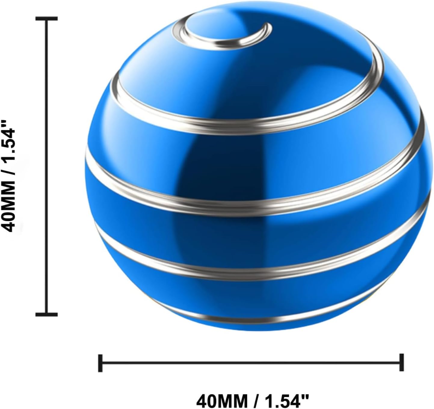 Kinetic Desk Toys, Adults Fidget Toys, Fidget Toys for Kids Ages 8-12, Sensory Toys for Kids with Autism, Stocking Stuffers for Kids Party Favors Toys (1.54", Blue)