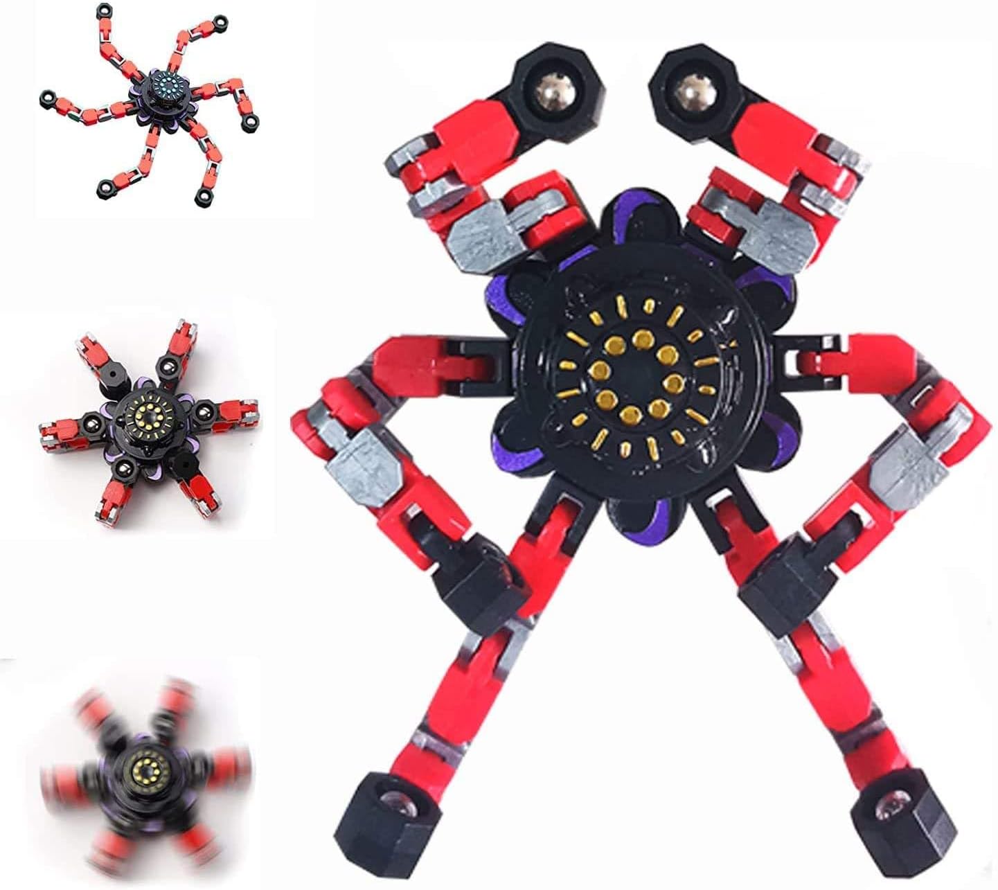 2024 New Fidget Toy Robot Spinners Sensory Toy (Yellow), Small