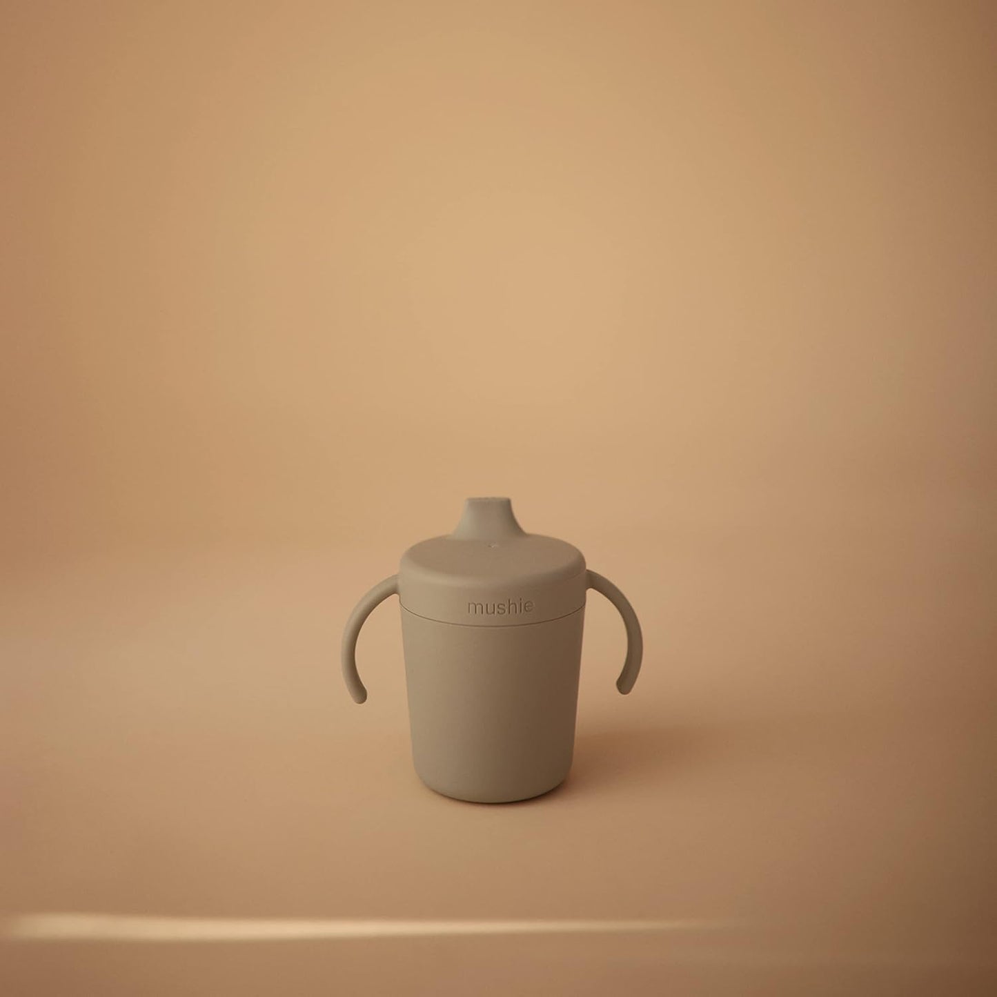 mushie Trainer Sippy Cup | Made in Denmark | Leak Resistant Twist-Off Lid & Handles | 6 Months + (Sage)