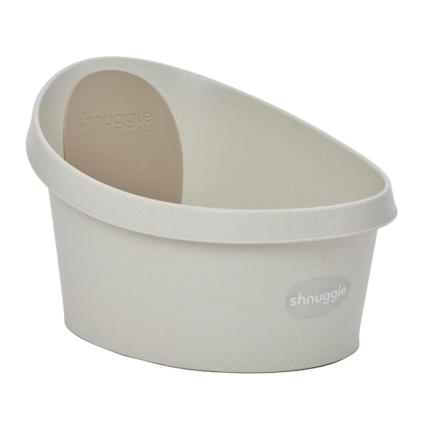 ECO Toddler Bath Tub | Larger Bath Seat for Bigger Kids at Bathtime | Includes Warm and Soft Foam backrest | Grippy Anti-Slip Surface | Recycled Material with Bath Plug | Cookies & Cream