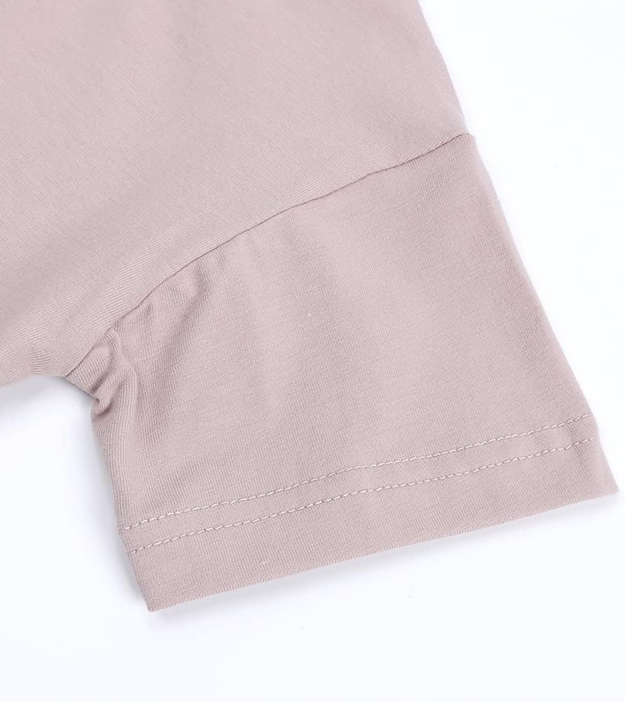 Baby Boys Girls Cotton T-Shirts 3Pack Solid Color Short Sleeve Tee Summer Crewneck Tops for Toddler Kids