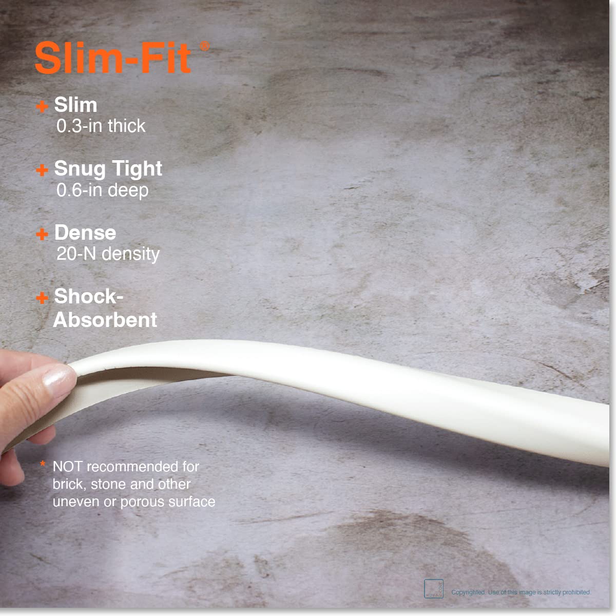 Roving Cove Slim-Fit Edge Protector for Baby Proofing (9ft Small Edge Only), Soft Rubber Foam, Furniture Edge Bumper Guard, Desk Edge Cushion, 3M Adhesive, Oyster White (Off White)