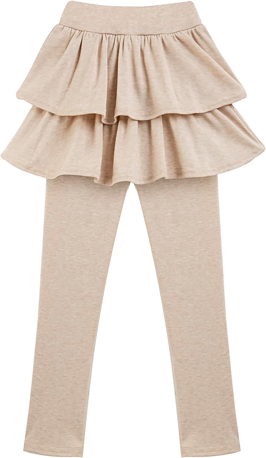 Girls School Uniform Pants Leggings with Skirts Stretch Warm Jegging 4-12 Years