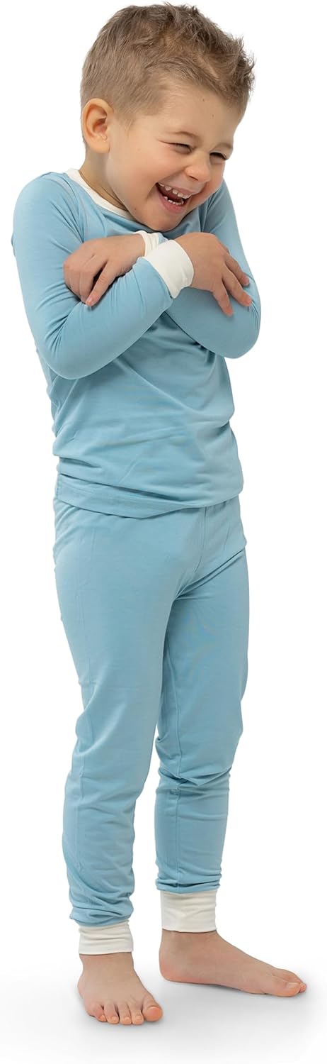 2-Piece Pajama for Kids and Toddlers - Toddler Pajamas - Boys and Girls Pajamas viscose made from Bamboo