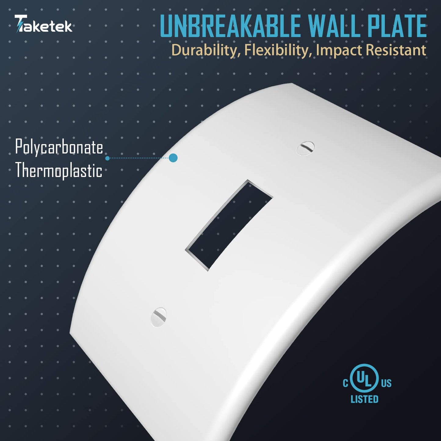 Toggle Light Switch Covers, Electric Light Switch Plates, Single Switch Plate Covers, Electrical Lightswitch cover plate, Wall Plates for Light Switches, Standard Size 1 Gang, White, 10 Pack