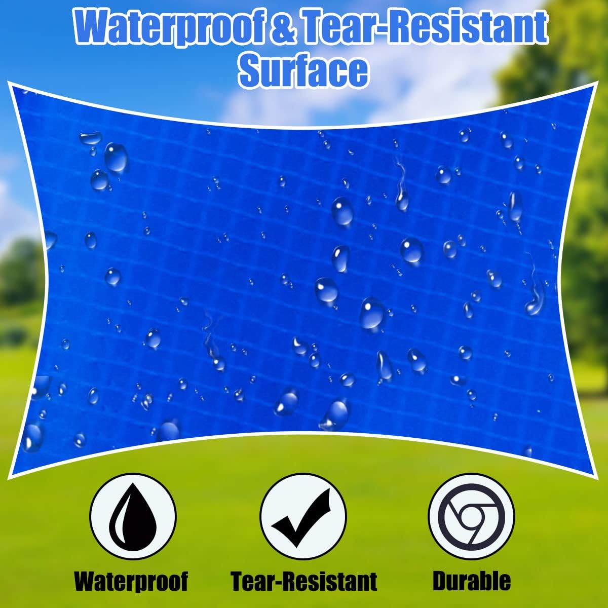 Giantex Trampoline Pad, 8ft 10ft 12ft 14ft 15ft 16ft Trampoline Replacement Safety Pad, No Holes for Pole, Waterproof Trampoline Accessories Spring Cover