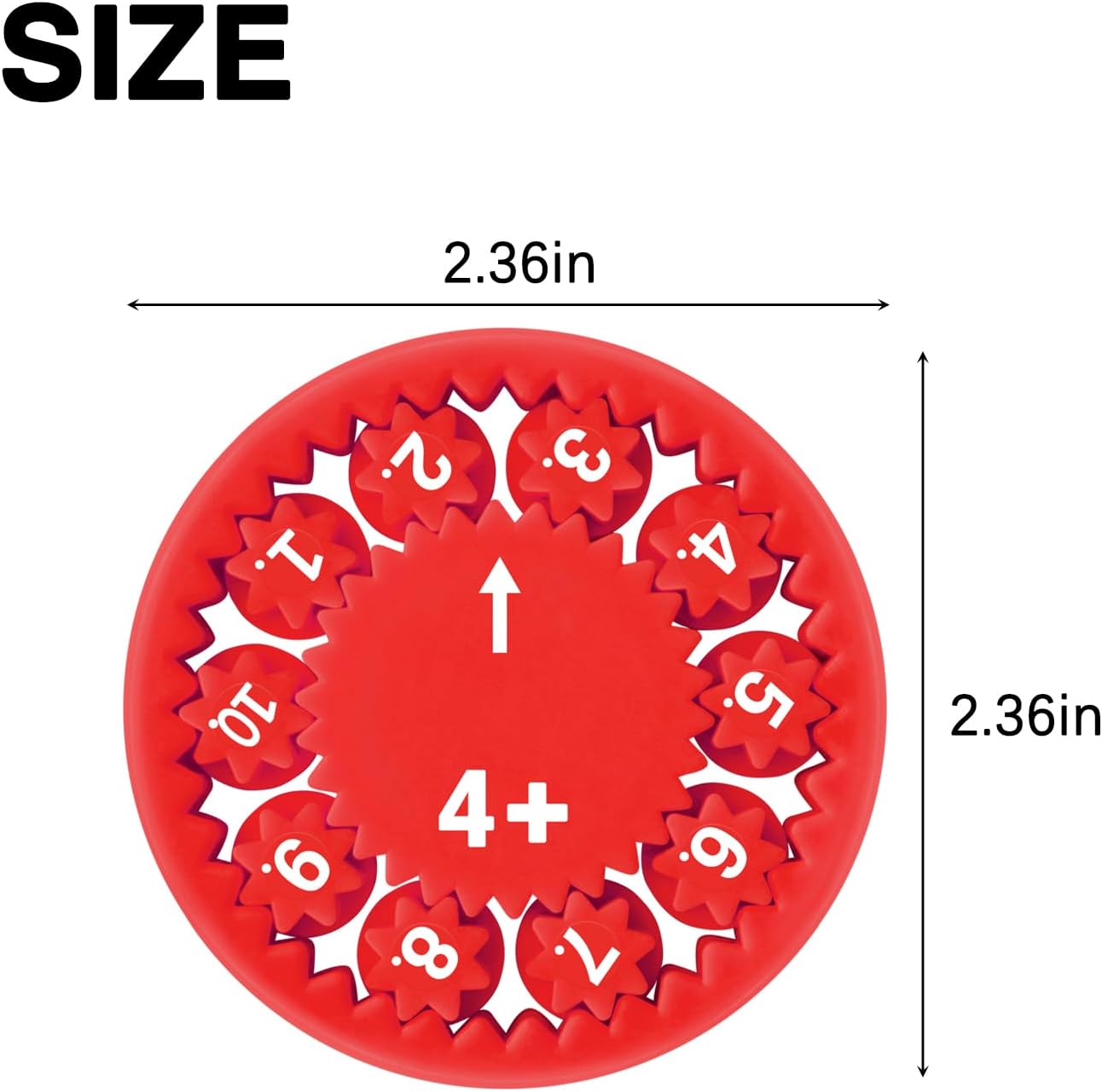 9PCS Math Fidget Spinner Math Fact Fidget Spinners Numbers Addition & Subtraction Fidget Math Fidget Toy Math Learning & Education Toys Game for Kids Kindergarten Home School Classroom