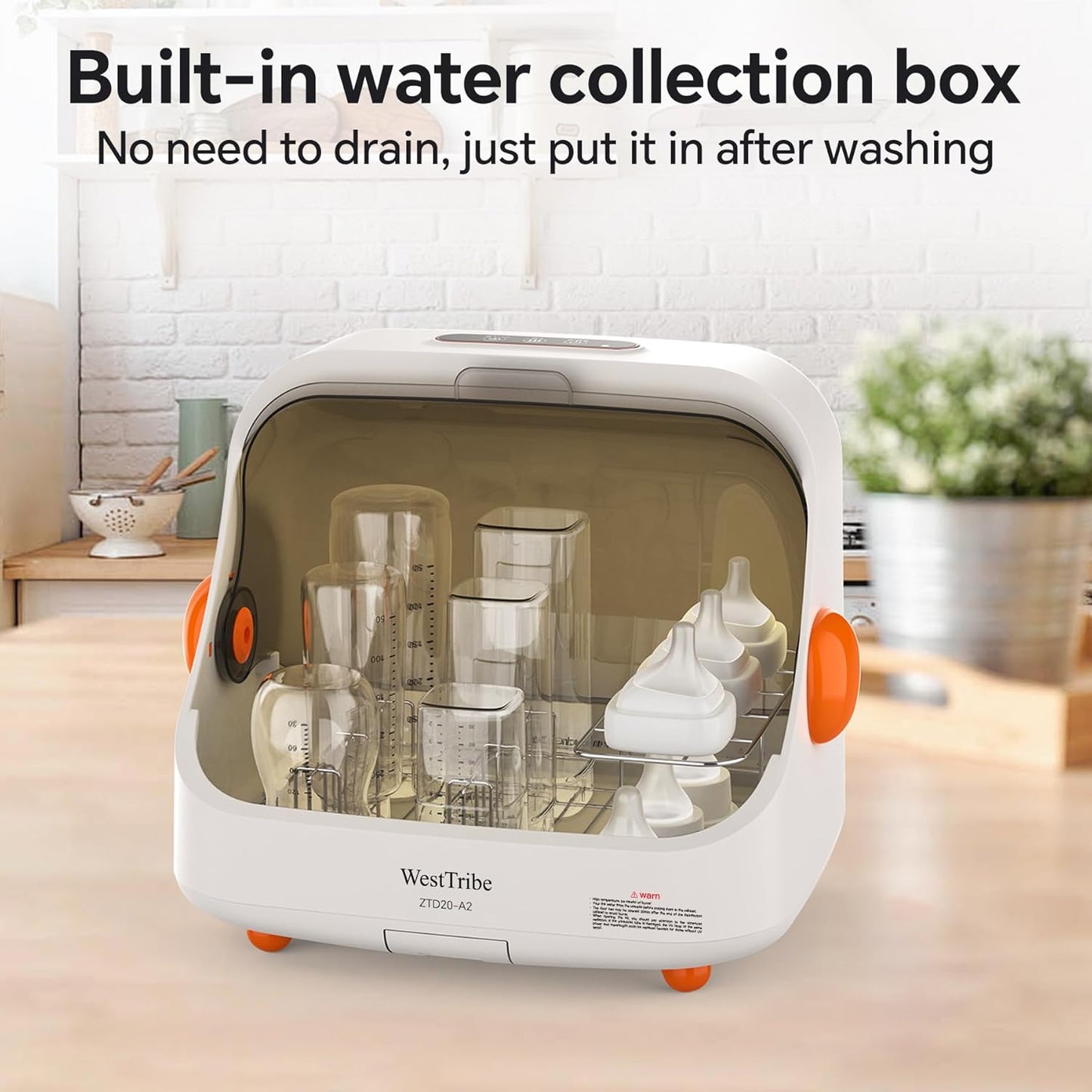 Baby Bottle Sterilizer and Dryer – UV Sterilizer 20L Large Capacity, Hot Air Drying, UV Sanitizer Box, No Need to add Water, No Need to Clean Regularly. Large Sterilizer for Nail Tools.