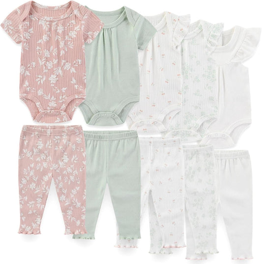 Unisex Baby Boy Girl Pants Sets 10 pack Cotton Casual New born Clothes Comfort Infant Outfit