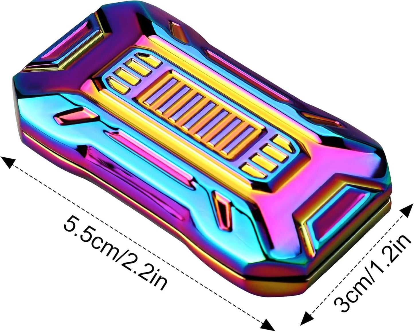 Slider Fidget Toy, Metal Fidget Toys for Adults Fidgets, Rainbow Fidget Toys for Kids, Teens, EDC Fidget Toys for Anexity, ADHD, Stress Relief Items for Adults (A-Rainbow)