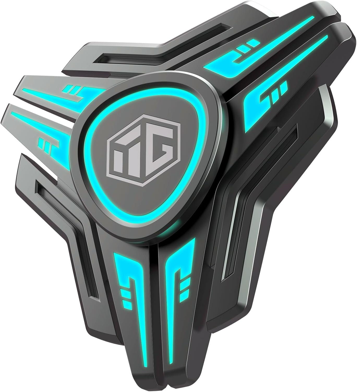 INNOPLUS Fidget Spinner, Fidget Spinners for Adults and Kids, Metal Fidget Spinner, Light Up Fidget Spinner, Adult Fidget Toys, Stress Anxiety ADHD Relief Figets Toy, Absorb Light Then Release in Dark