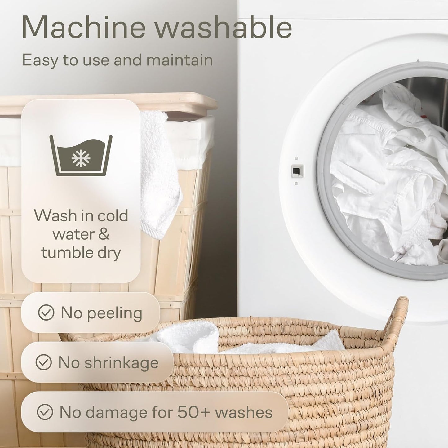 Niagara Crib 2 Pack 100% Waterproof Mattress Protector, Soft Breathable Crib Mattress Protector with Deep Pocket, Mattress Pad for Toddler and Baby (52x28, Beige) - Viscose Made from Bamboo