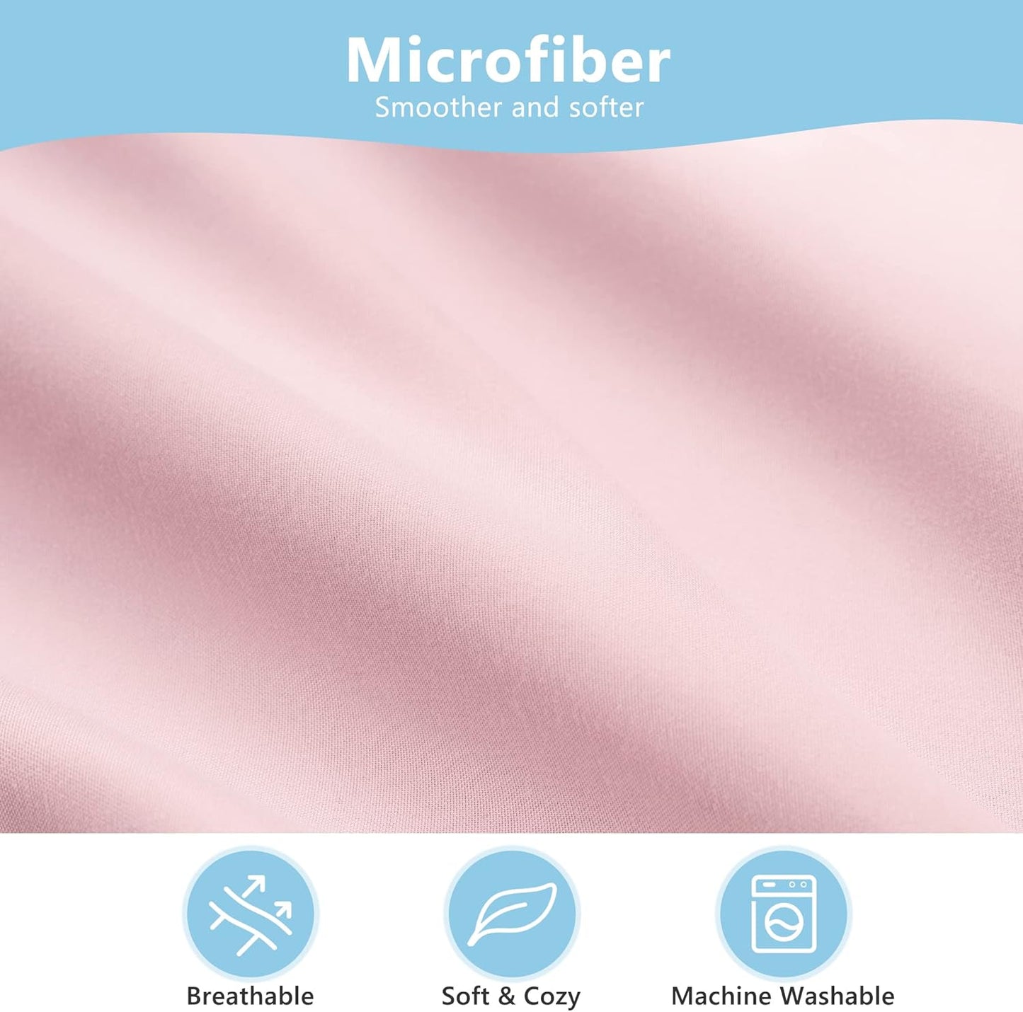 TILLYOU Toddler Pillowcase 2 Pack with Zipper,Silky Soft Microfiber 13" x 18" Kids Travel Pillow Cases, Gray & Pink