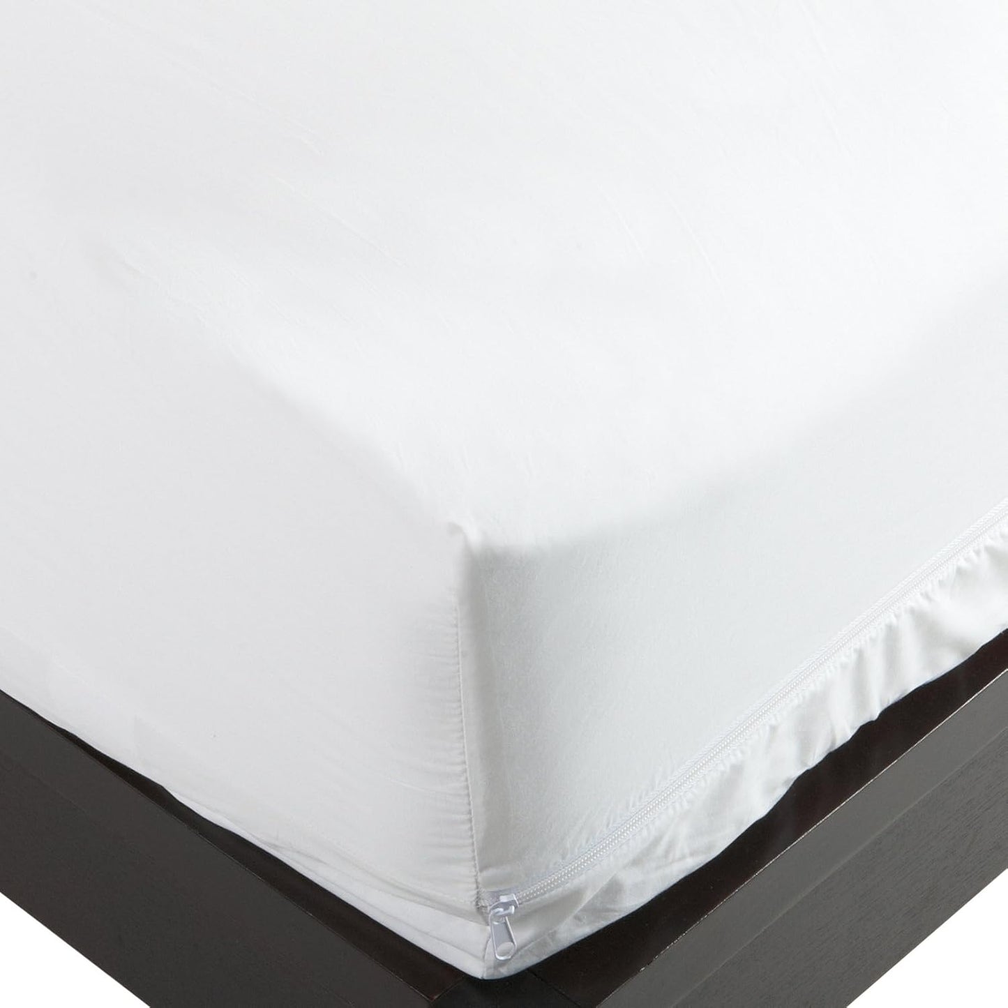 National Allergy Superior 100% Cotton Full Mattress Protector Zippered - 54" x 75" x 9" - Hypoallergenic Bed Encasement - Breathable Dust Proof Cover - AAFA & Oeko-TEX Standard 100 Certified