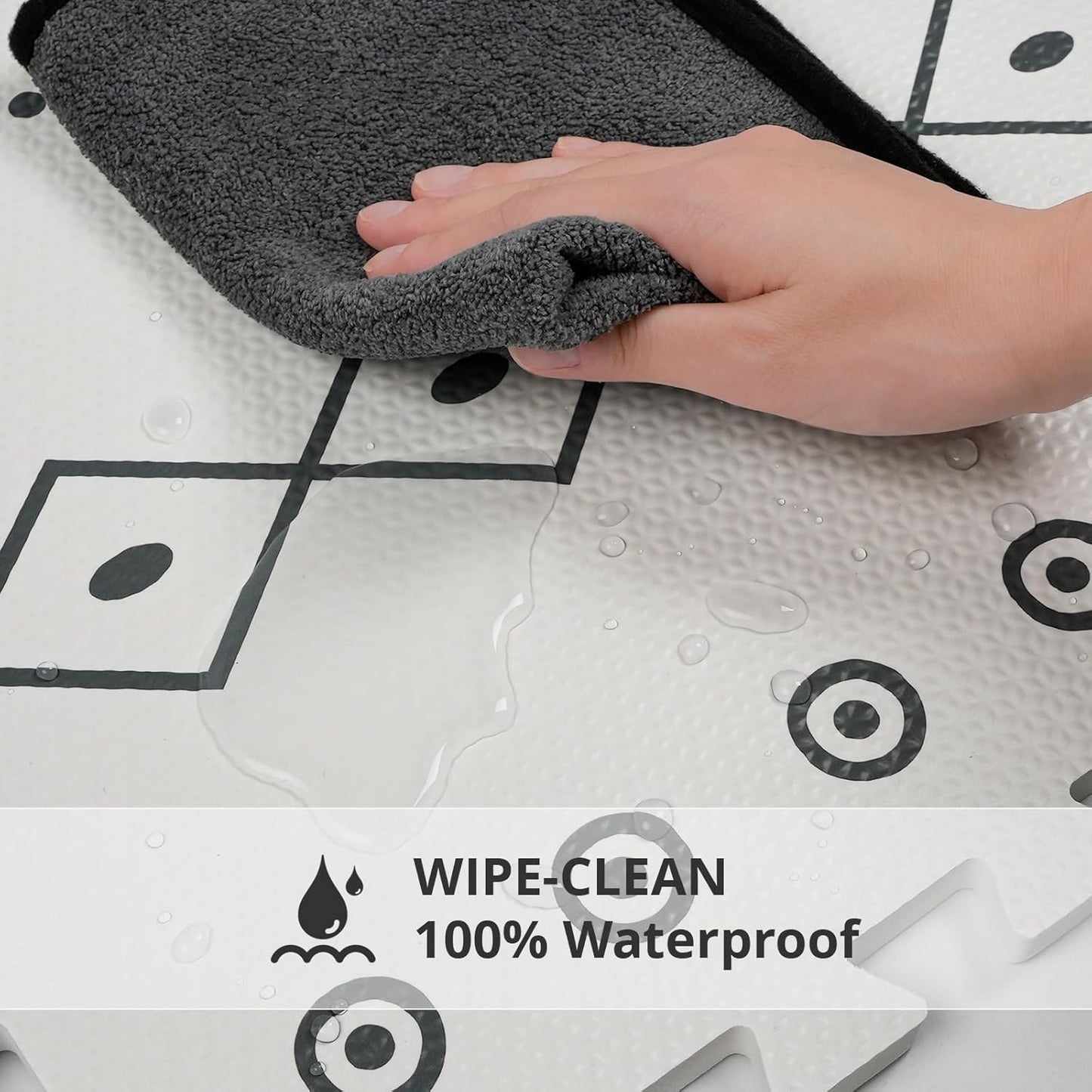 Baby Foam Play Mat, PIGLOG 72x48 Baby Crawling Mat, Floor Mats for Kids for Infants with Interlocking Floor Tiles, Toddler Playmats for Indoor and Outdoor, Easy to Clean Playroom Mats, Bohemia