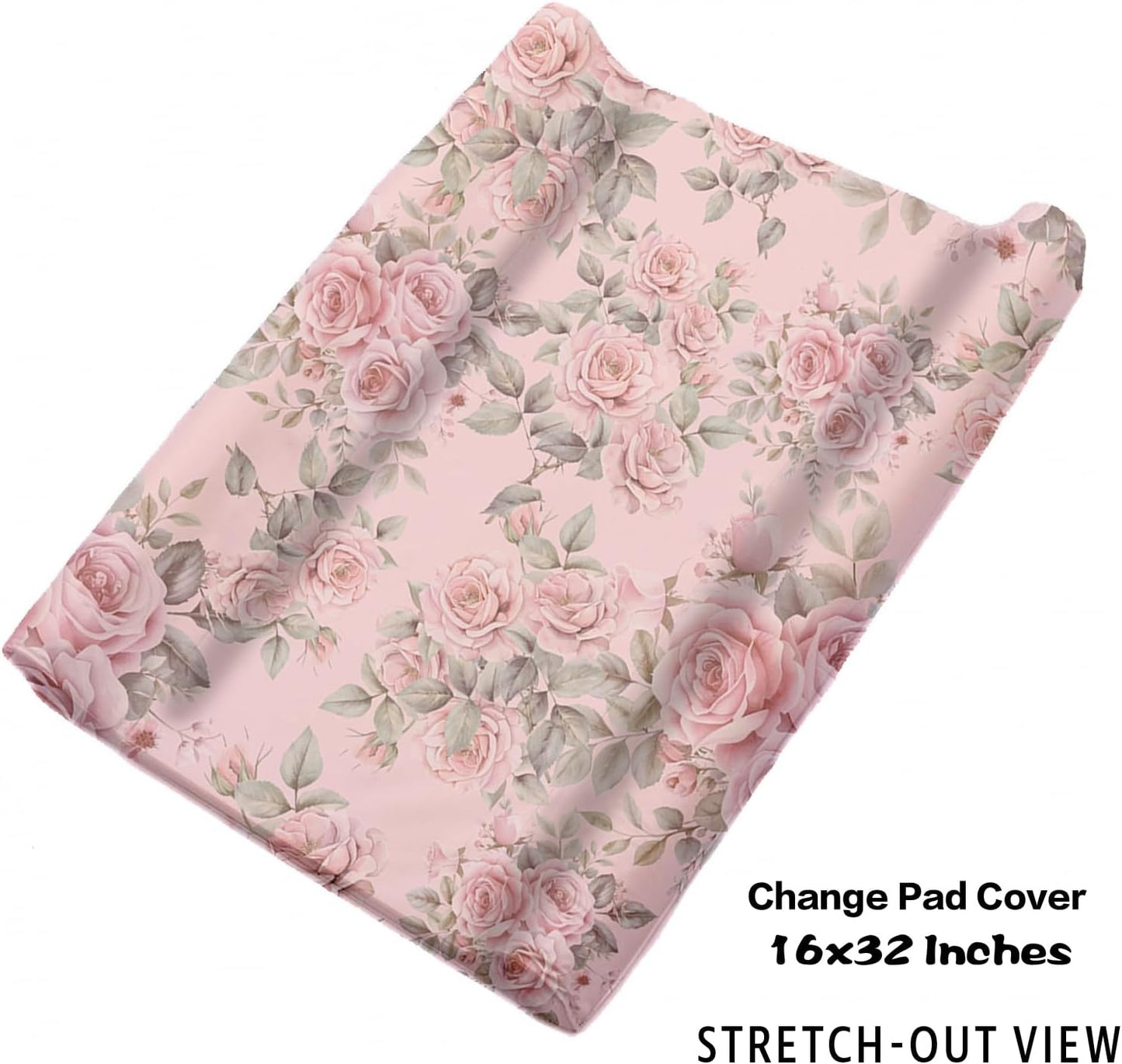 Custom Nursery Crib Bedding Set: Personalized Name 4 Piece Flower Horse Design Baby Crib Sets for Girls - Toddler Double Layer Blanket Set, Comfortable Crib Bed Sheets for Baby Toddlers