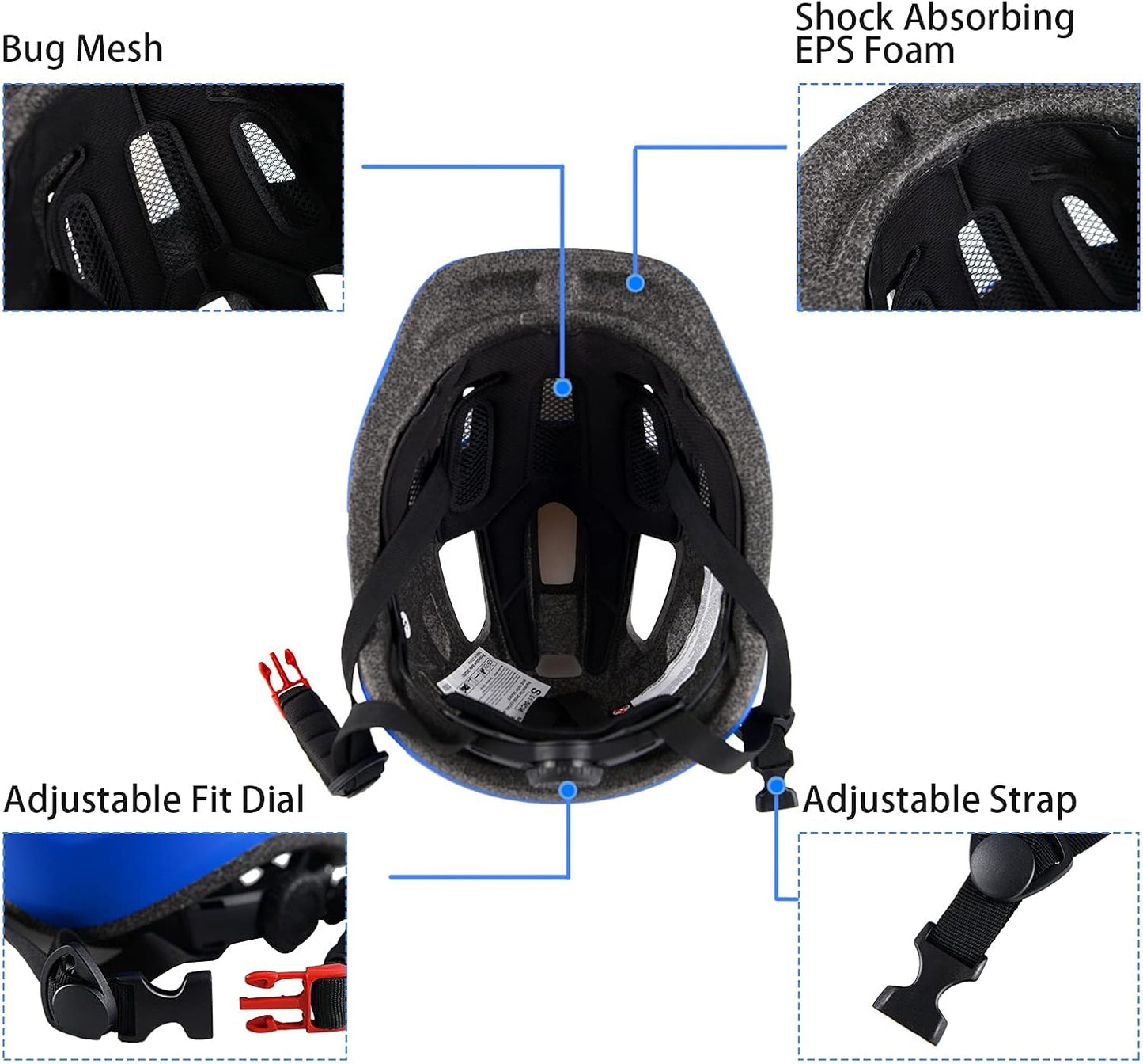 Kids Bike Helmet for Ages 1-8 Years, Adjustable Toddler Boys and Girls Helmets, Lightweight Child Infant Bicycle Cycling Scooter Sports Helmet 48-54cm