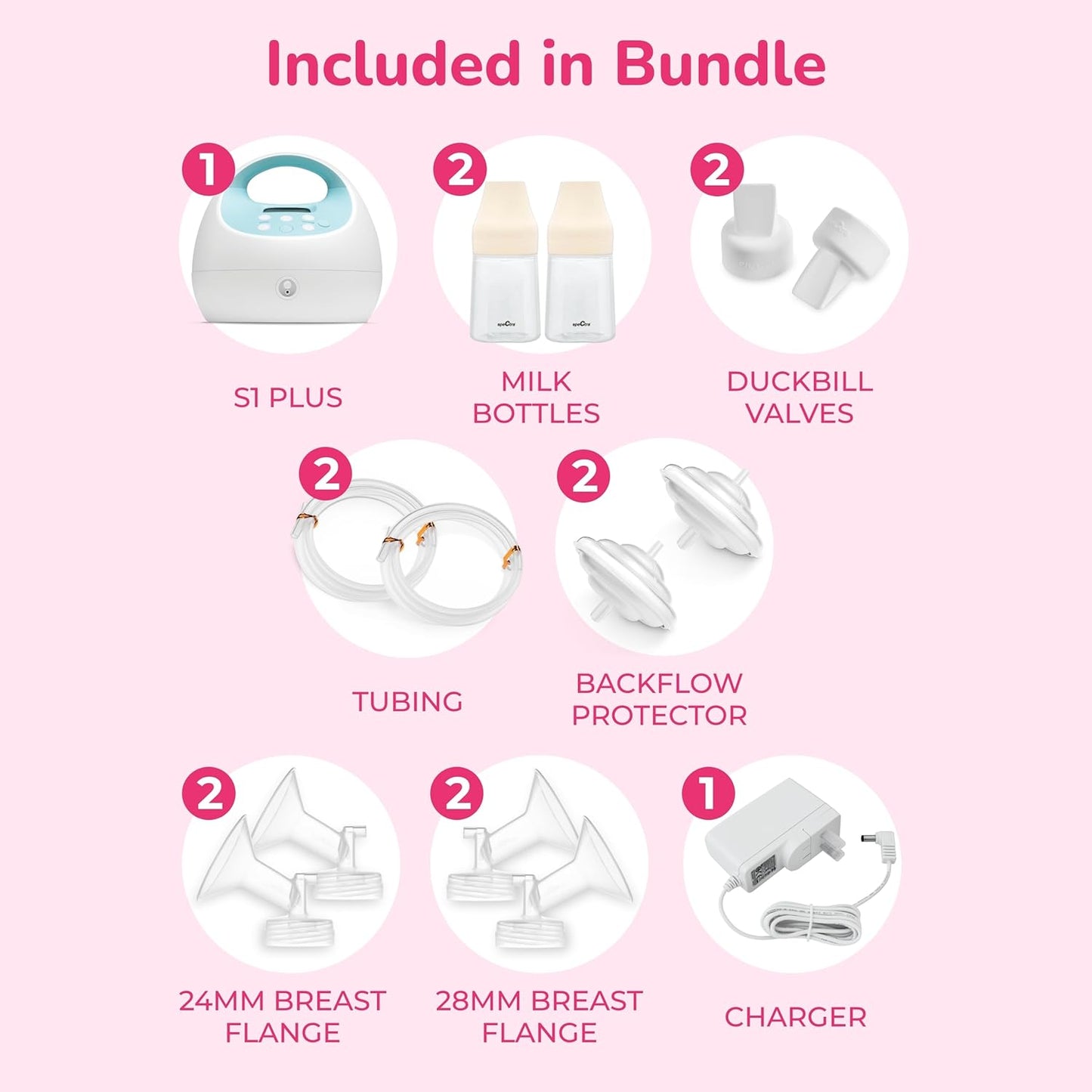 Spectra - S1 Plus Electric Breast Milk Pump for Baby Feeding - Convenient Breast Feeding Support