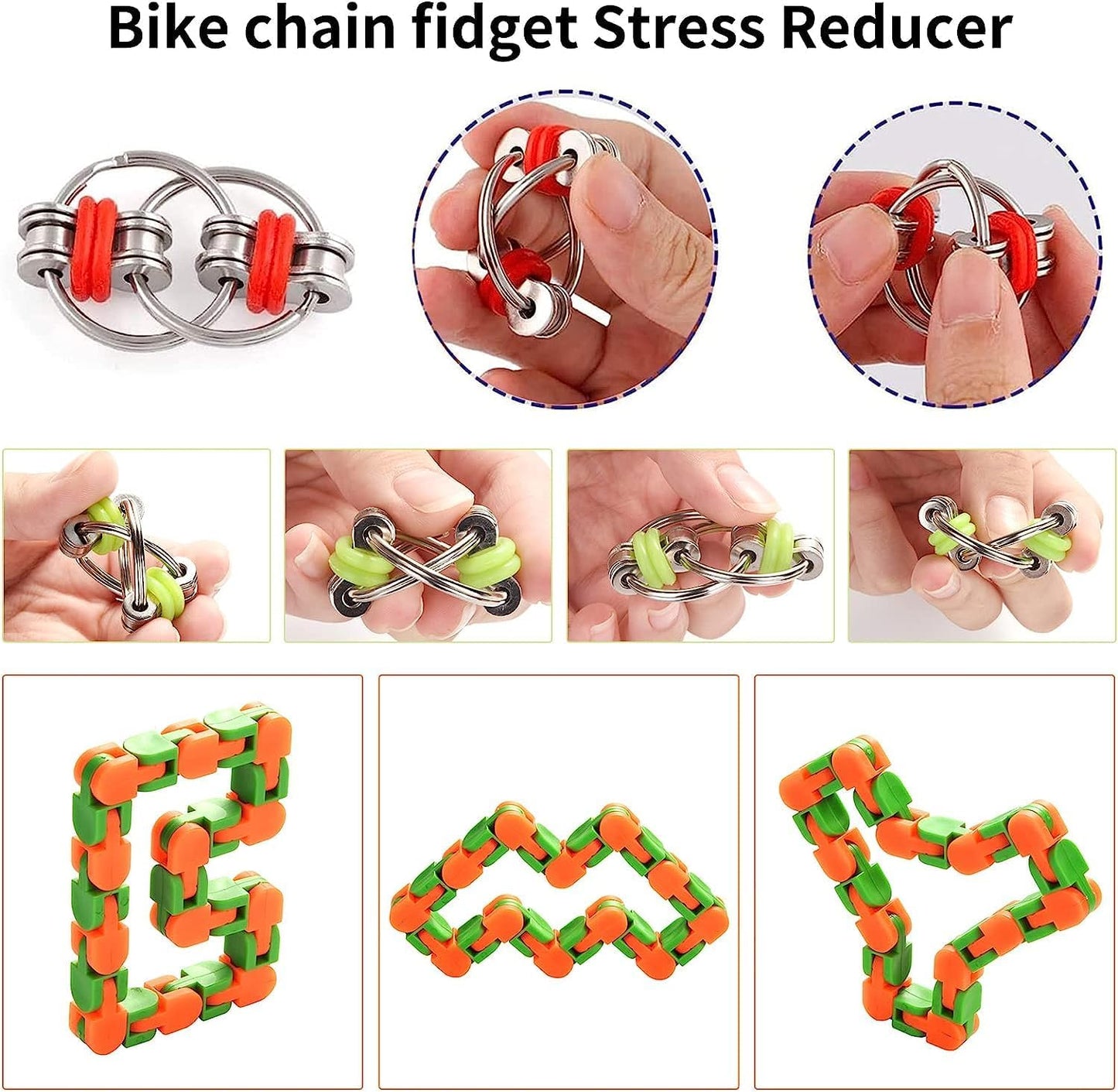 Fidget Toys Pack, 30 Pcs Sensory Fidget Toy Set, Stress Anxiety Relief Toys Set for Kids and Adults with ADD, OCD, Autism, Party Favors Best Gifts for Kids on Weekdays, Holidays, or Birthdays.