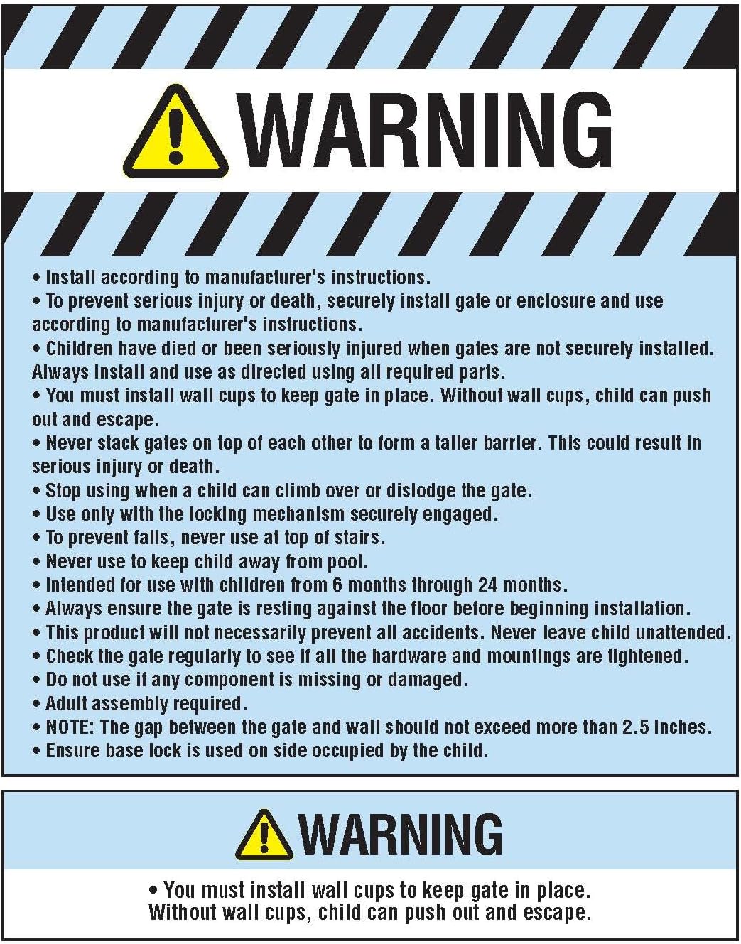 Regalo Easy Step Extra Tall Walk Thru Baby Gate, Bonus Kit, Includes 4-Inch Extension Kit, Pressure Mount Kit and Wall Cups and Mounting Kit, Black, 4 Count (Pack of 1)