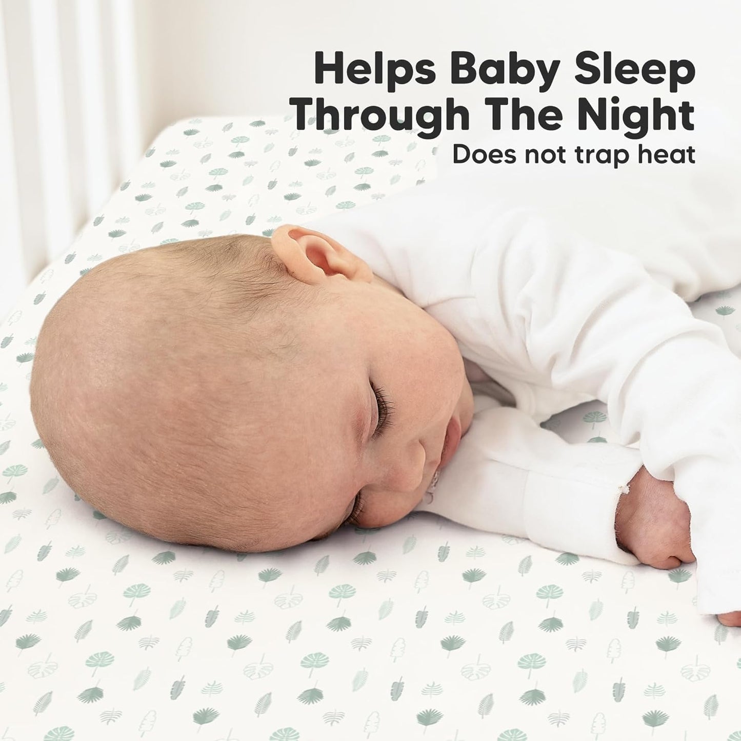 KeaBabies 2-Pack Organic Crib Sheets for Boys, Girls - 52x28 Fitted Crib Mattress Sheet Neutral, Breathable Jersey Cotton Cover for Baby Bed, Toddler Mattress, Soft & Cute Prints (Tropic Oasis)